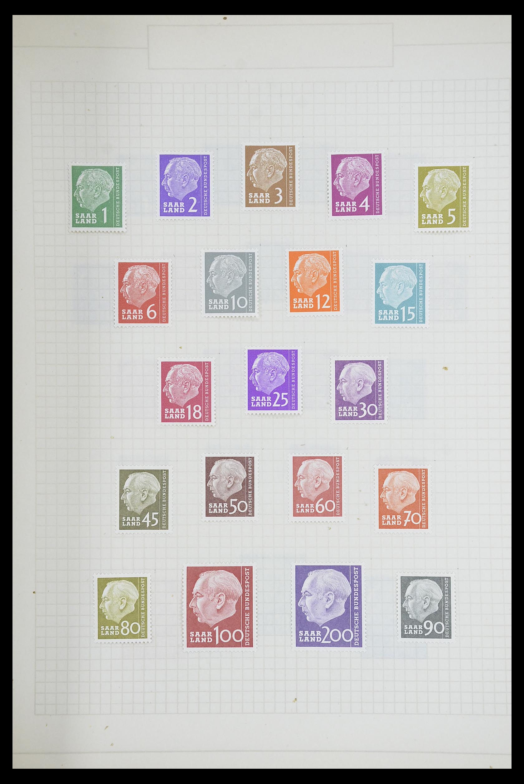 33716 035 - Postzegelverzameling 33716 Saar 1920-1959.