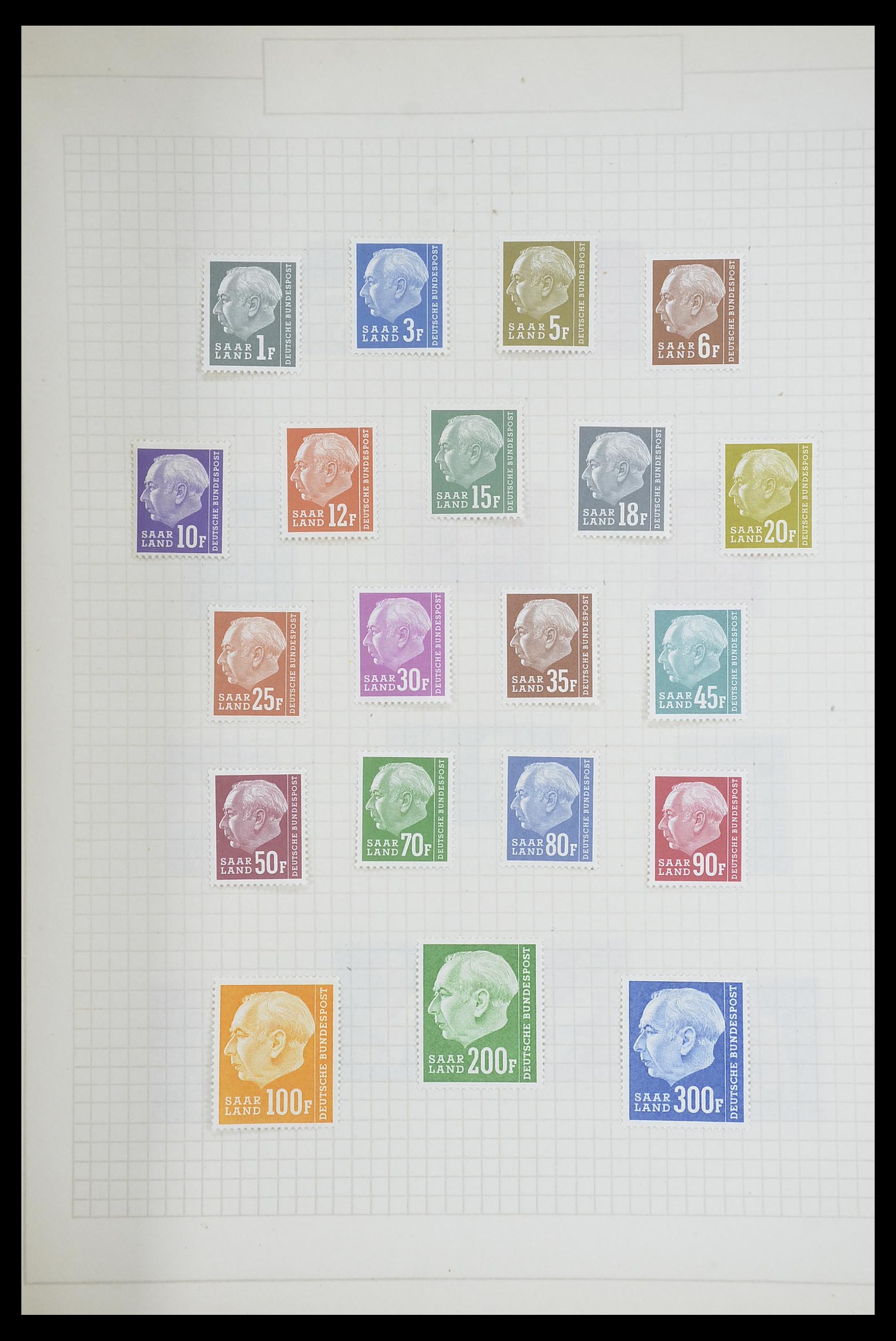 33716 036 - Postzegelverzameling 33716 Saar 1920-1959.
