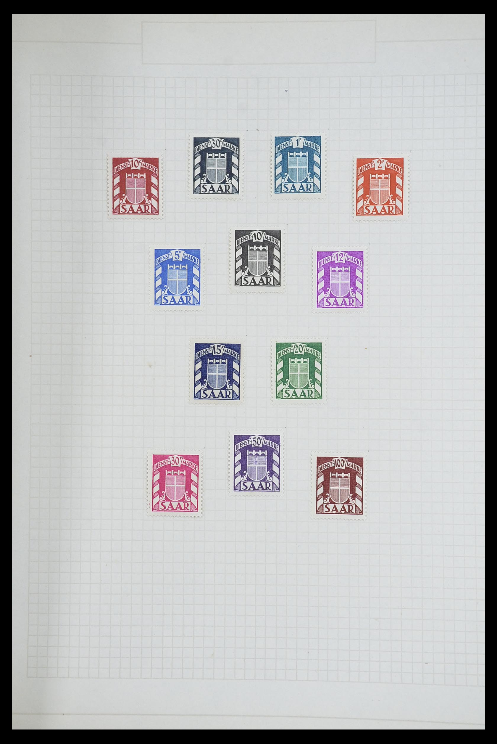 33716 040 - Postzegelverzameling 33716 Saar 1920-1959.