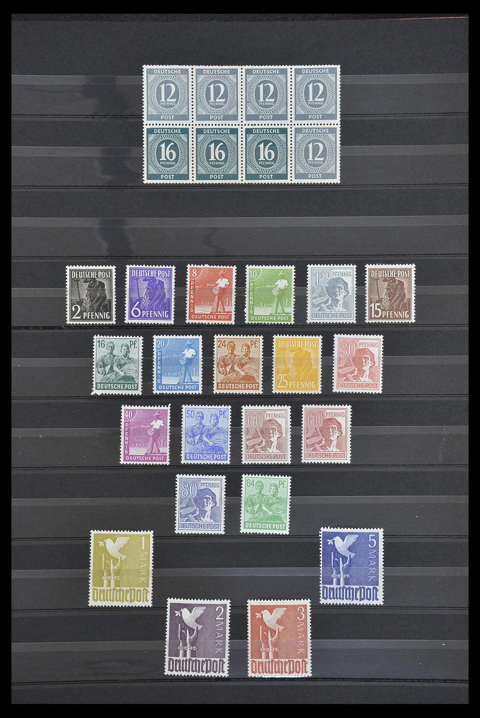 33717 003 - Stamp collection 33717 German Zones 1945-1949.