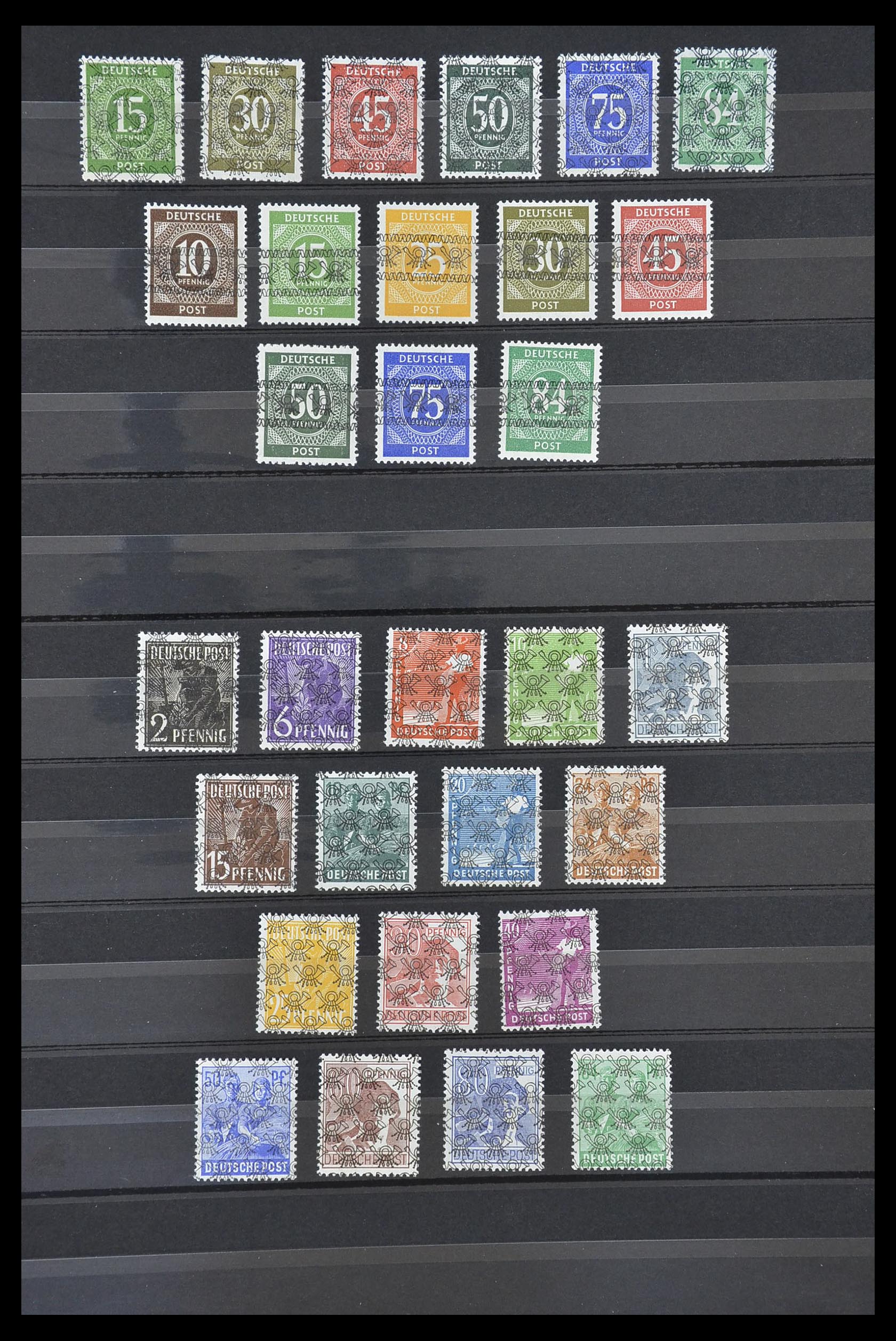33717 007 - Stamp collection 33717 German Zones 1945-1949.