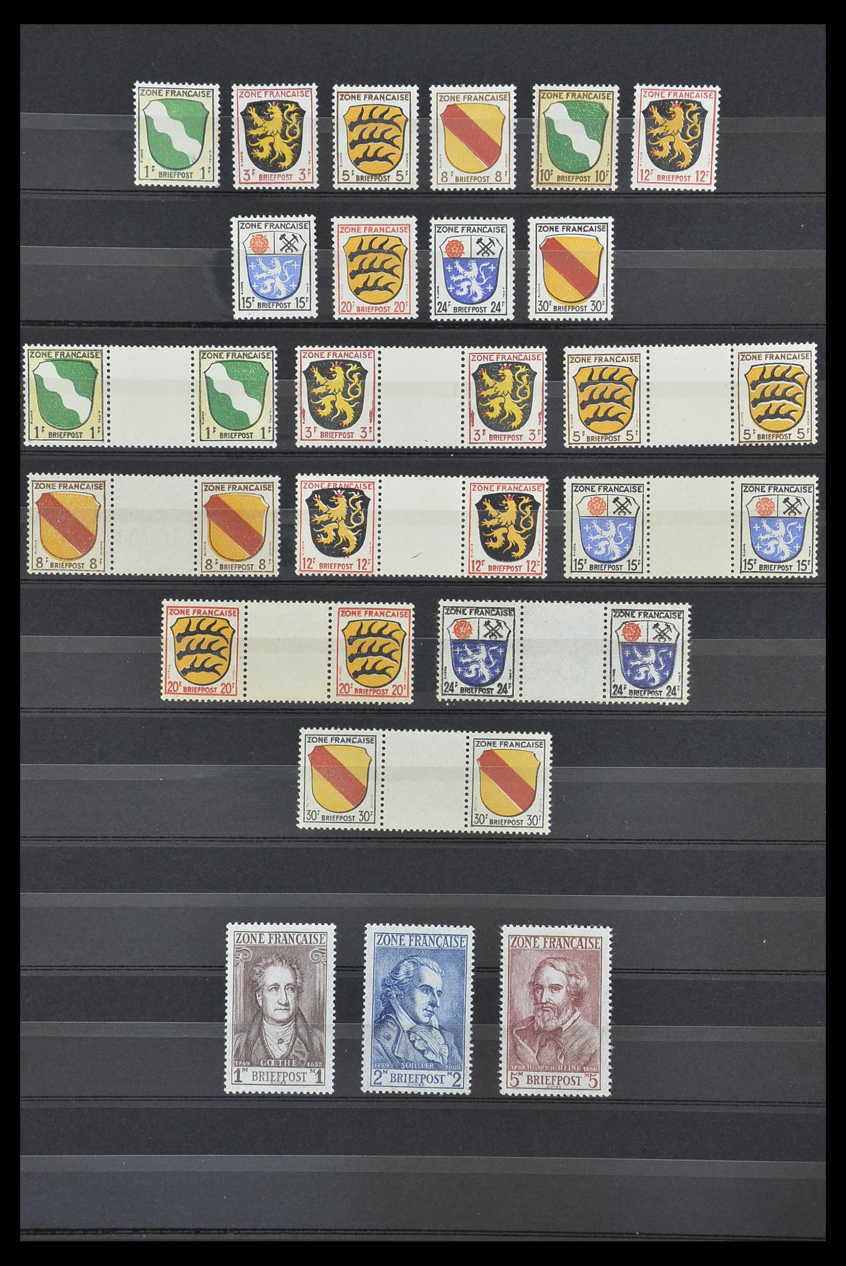 33717 014 - Postzegelverzameling 33717 Duitse Zones 1945-1949.