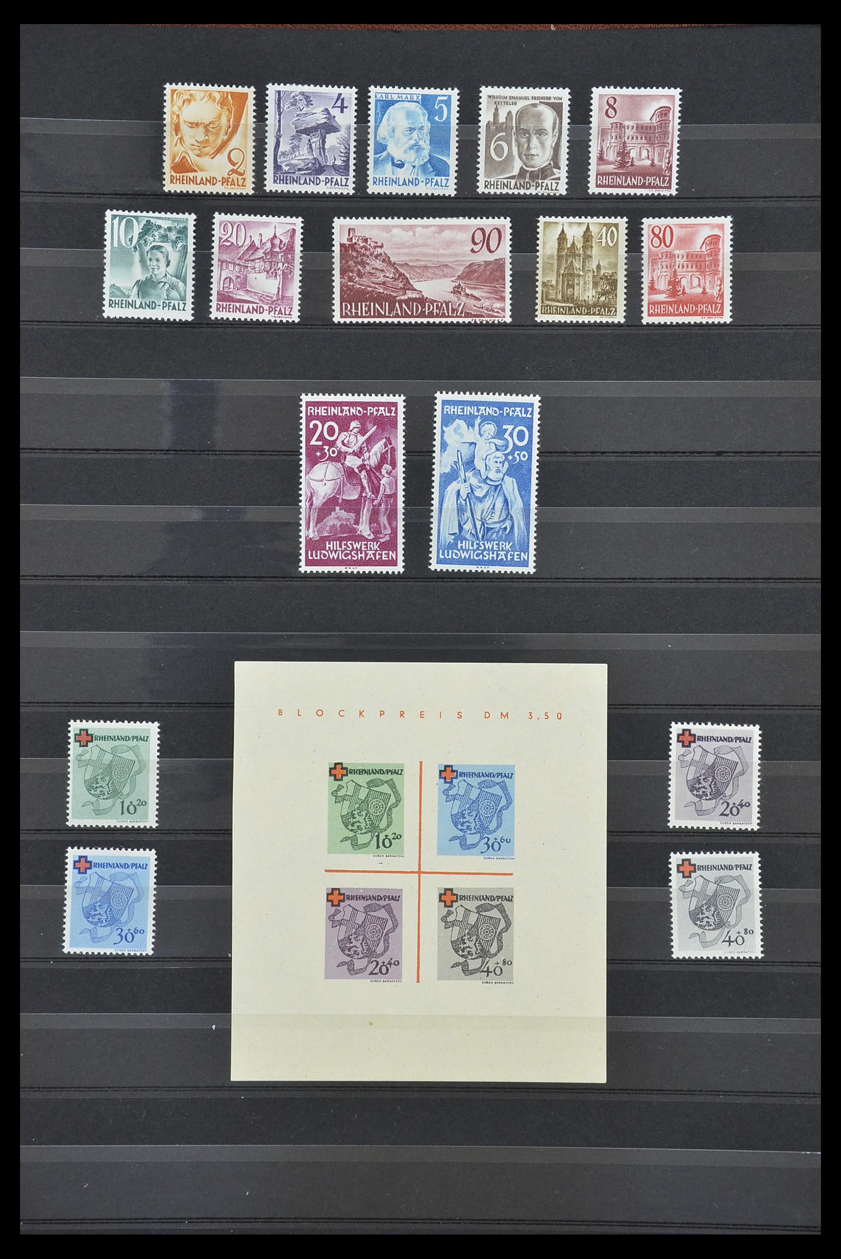 33717 019 - Stamp collection 33717 German Zones 1945-1949.