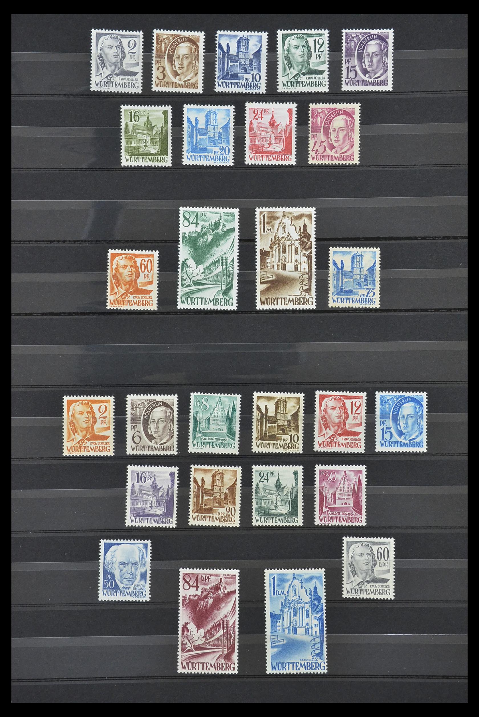 33717 021 - Stamp collection 33717 German Zones 1945-1949.