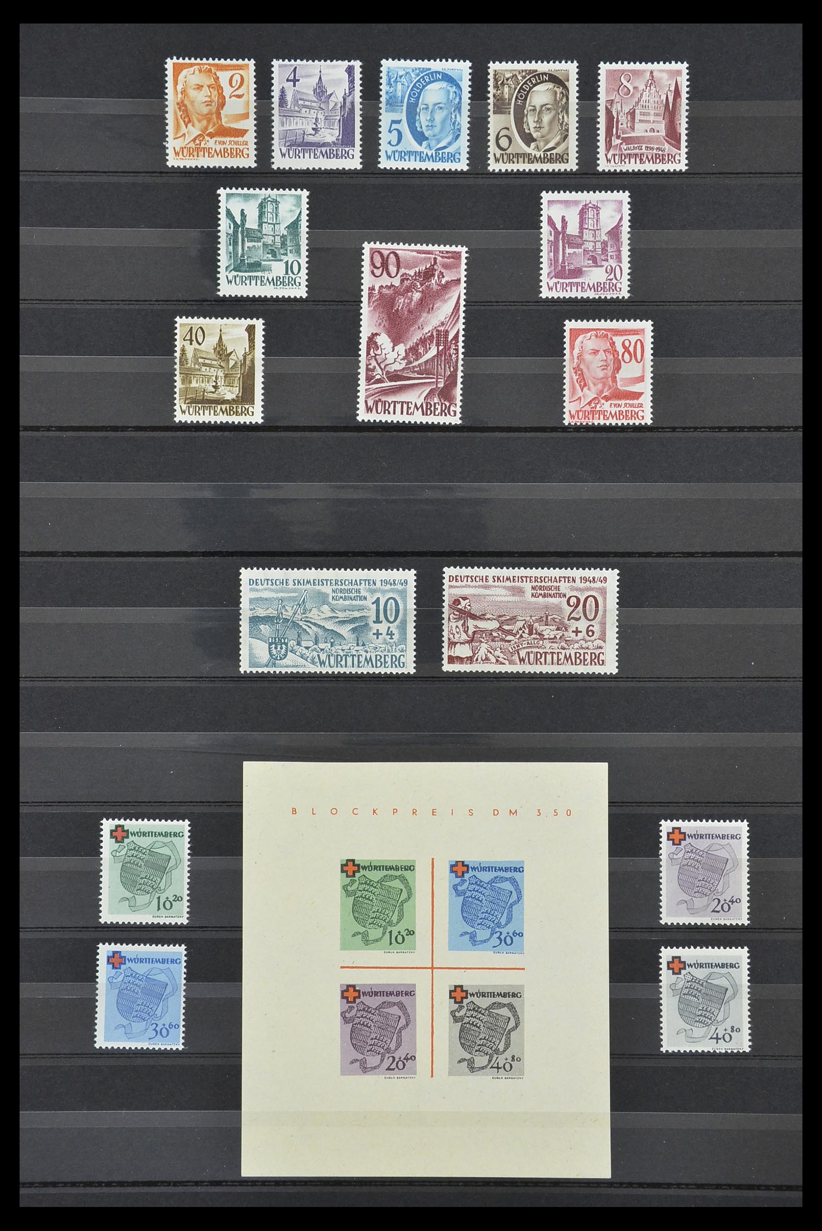 33717 022 - Stamp collection 33717 German Zones 1945-1949.