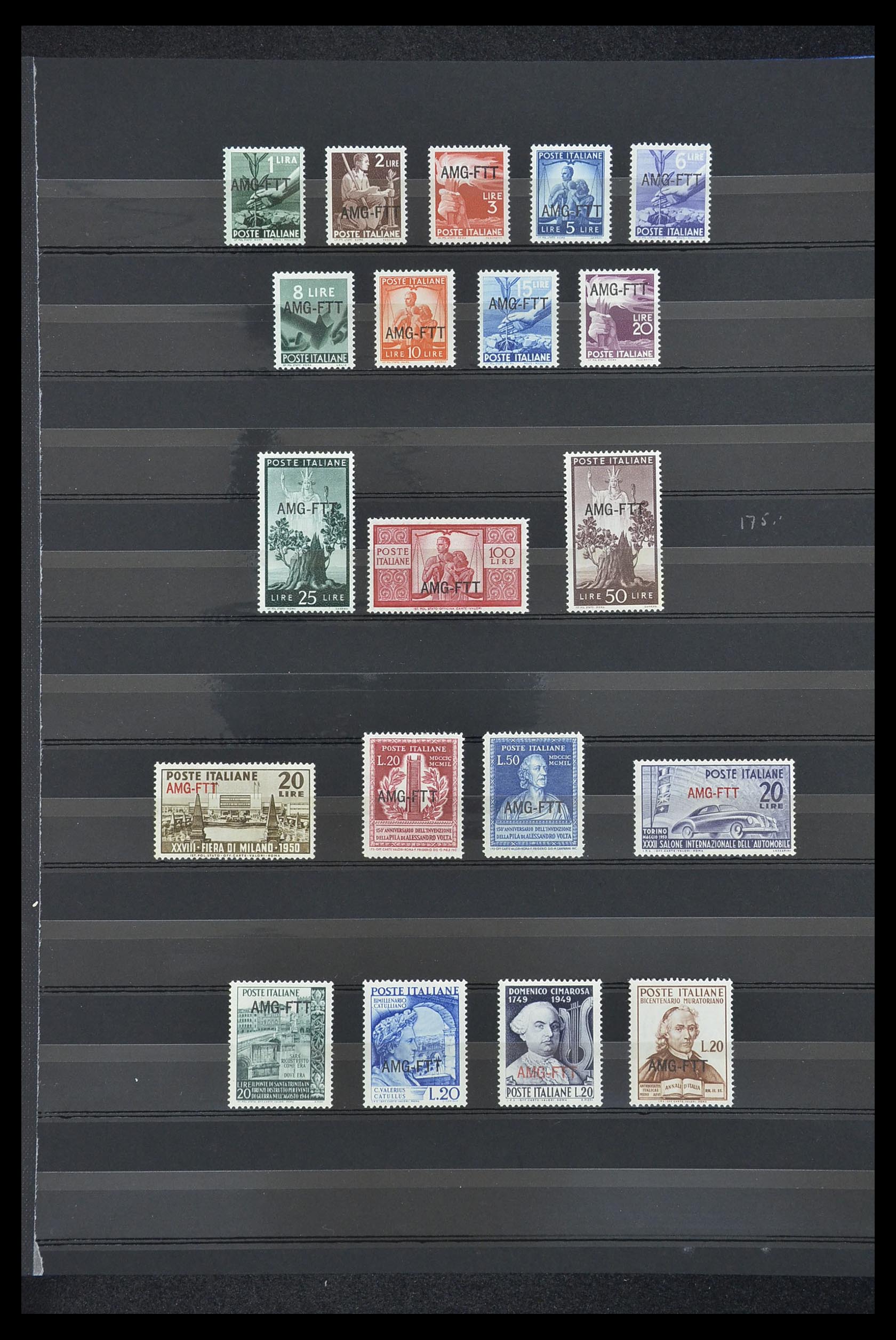33719 003 - Postzegelverzameling 33719 Triëst Zone A en B 1947-1952.