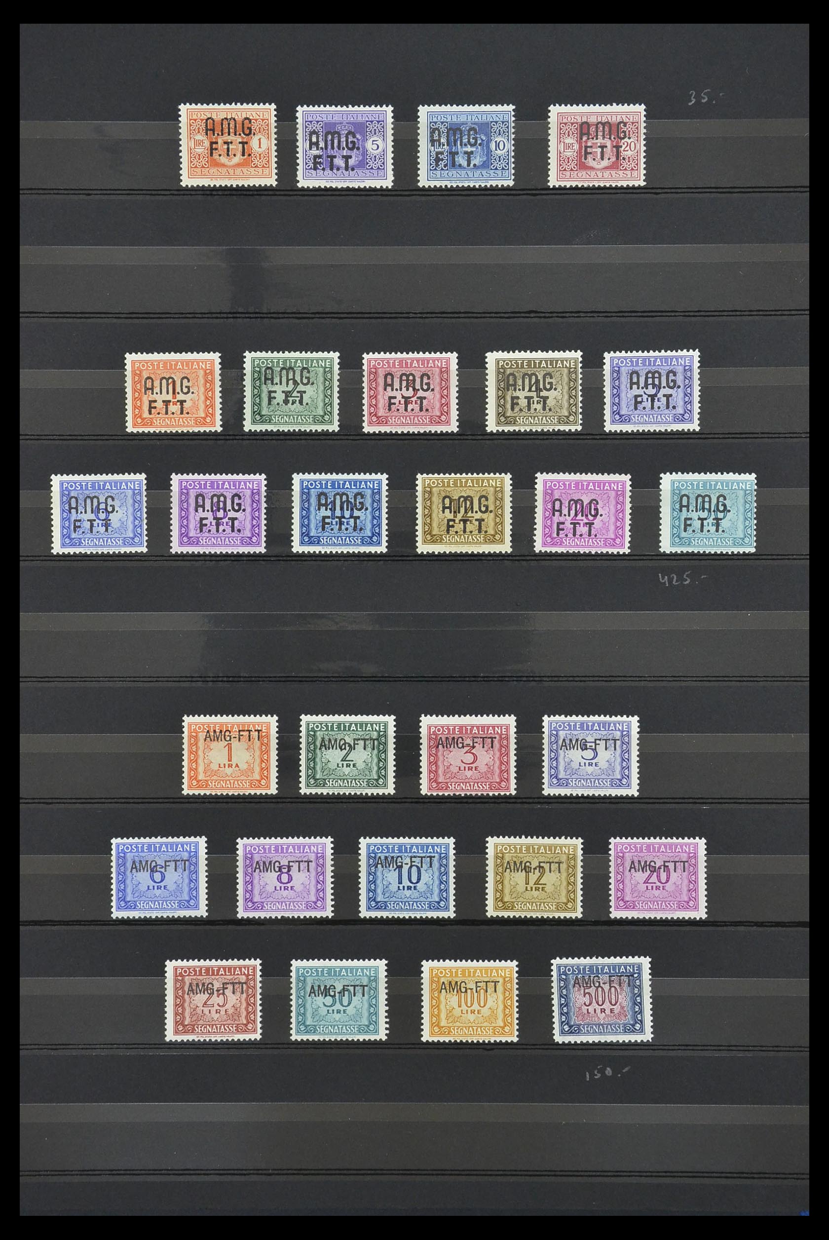 33719 014 - Postzegelverzameling 33719 Triëst Zone A en B 1947-1952.
