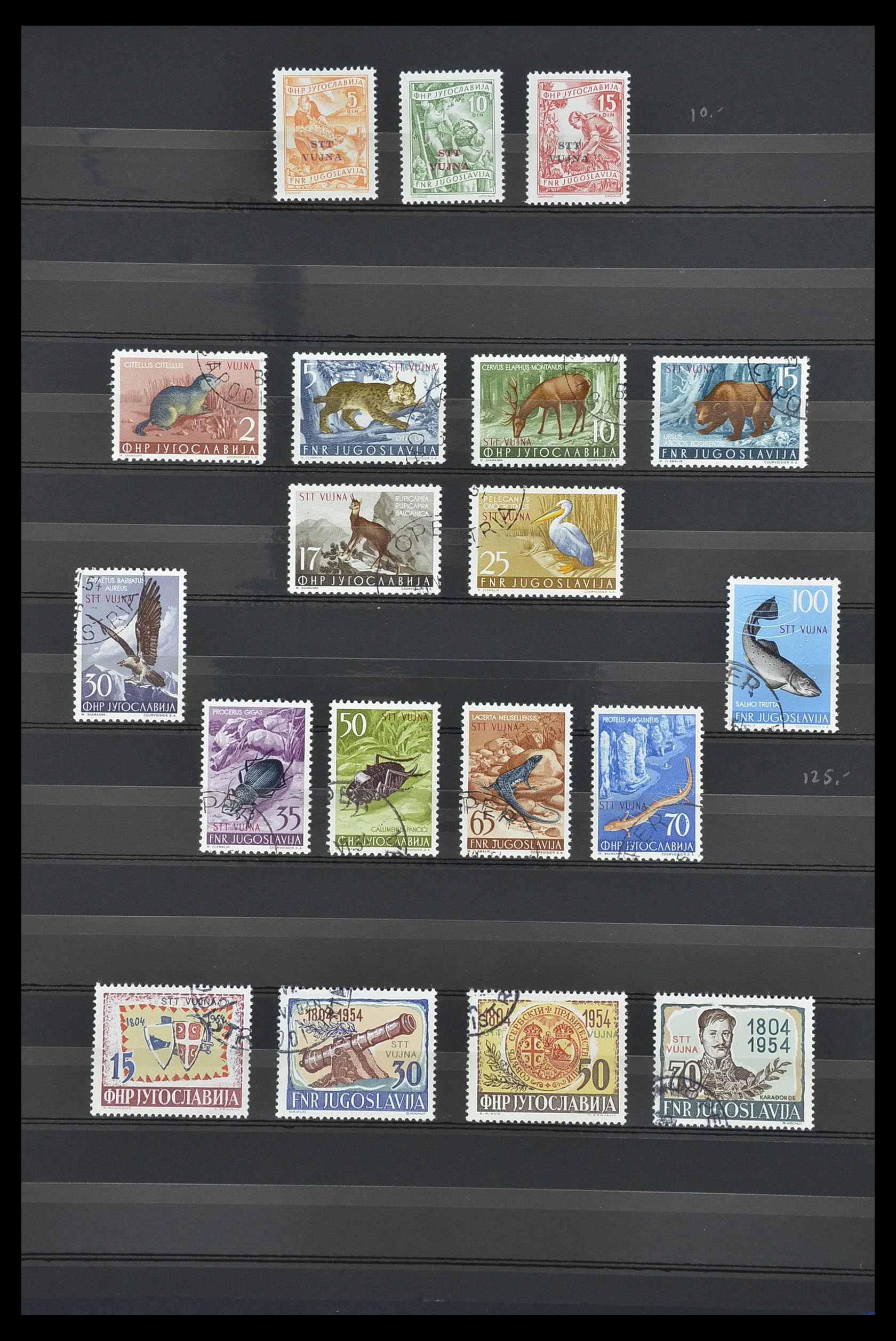 33719 020 - Postzegelverzameling 33719 Triëst Zone A en B 1947-1952.