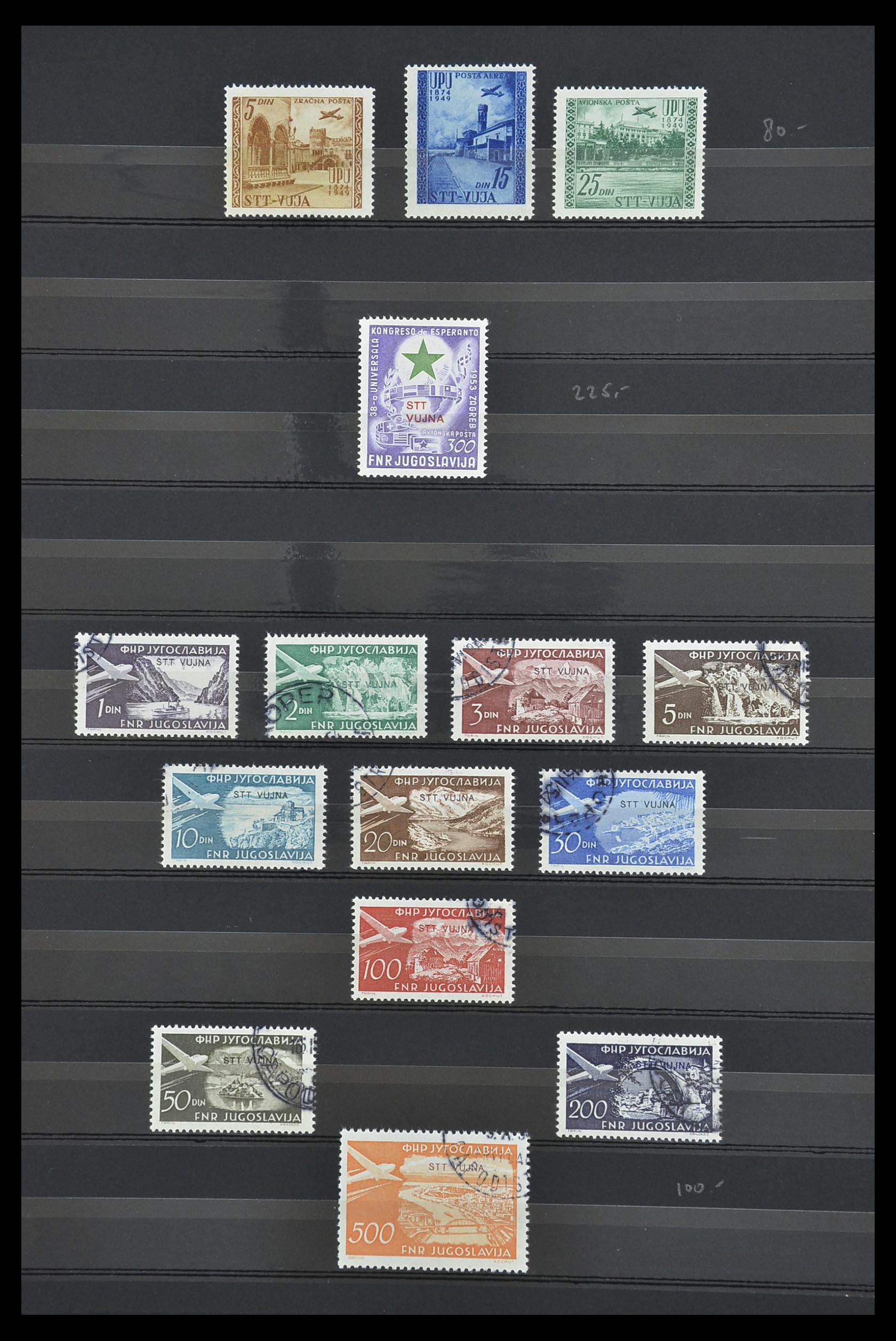 33719 022 - Postzegelverzameling 33719 Triëst Zone A en B 1947-1952.