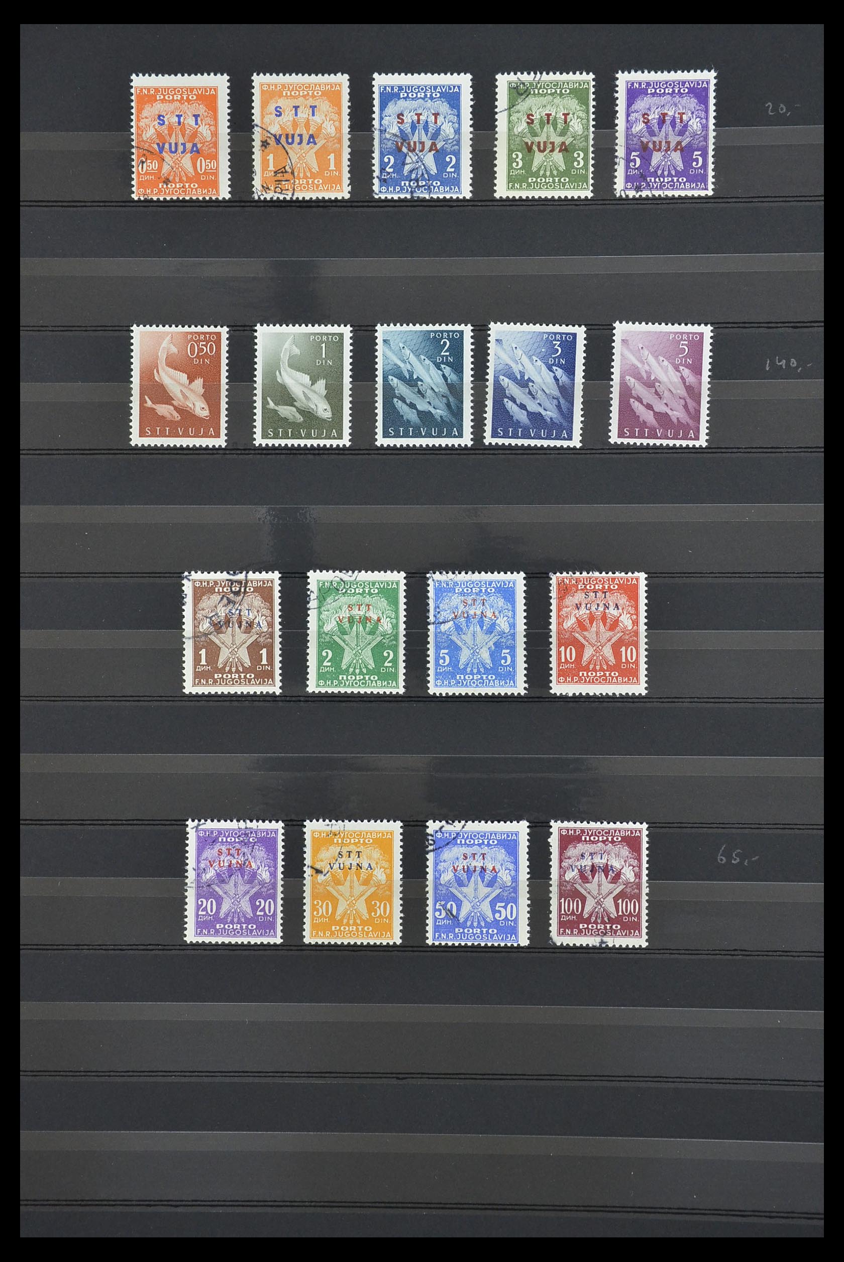 33719 023 - Postzegelverzameling 33719 Triëst Zone A en B 1947-1952.