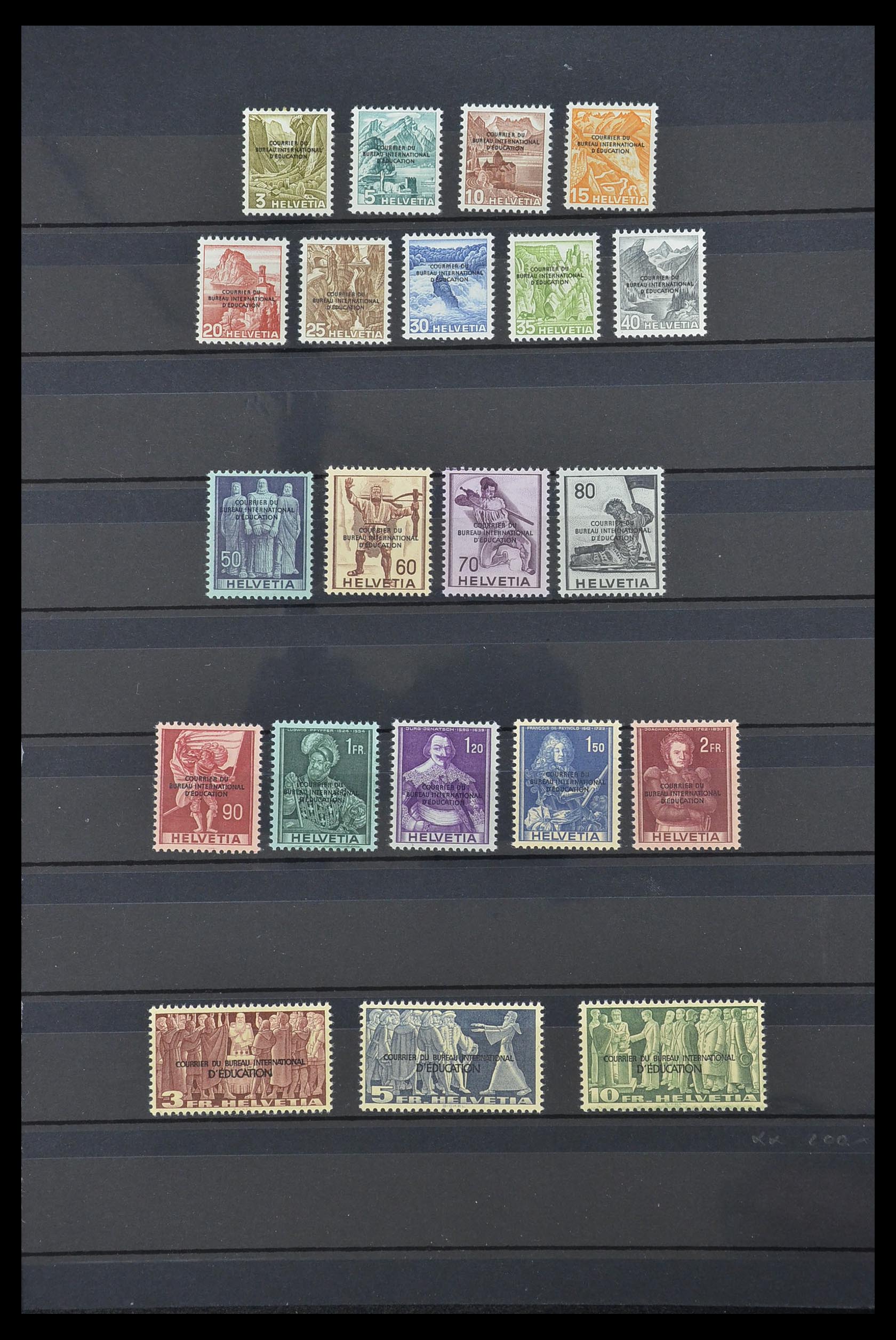 33720 008 - Stamp collection 33720 Switzerland service 1918-1973.