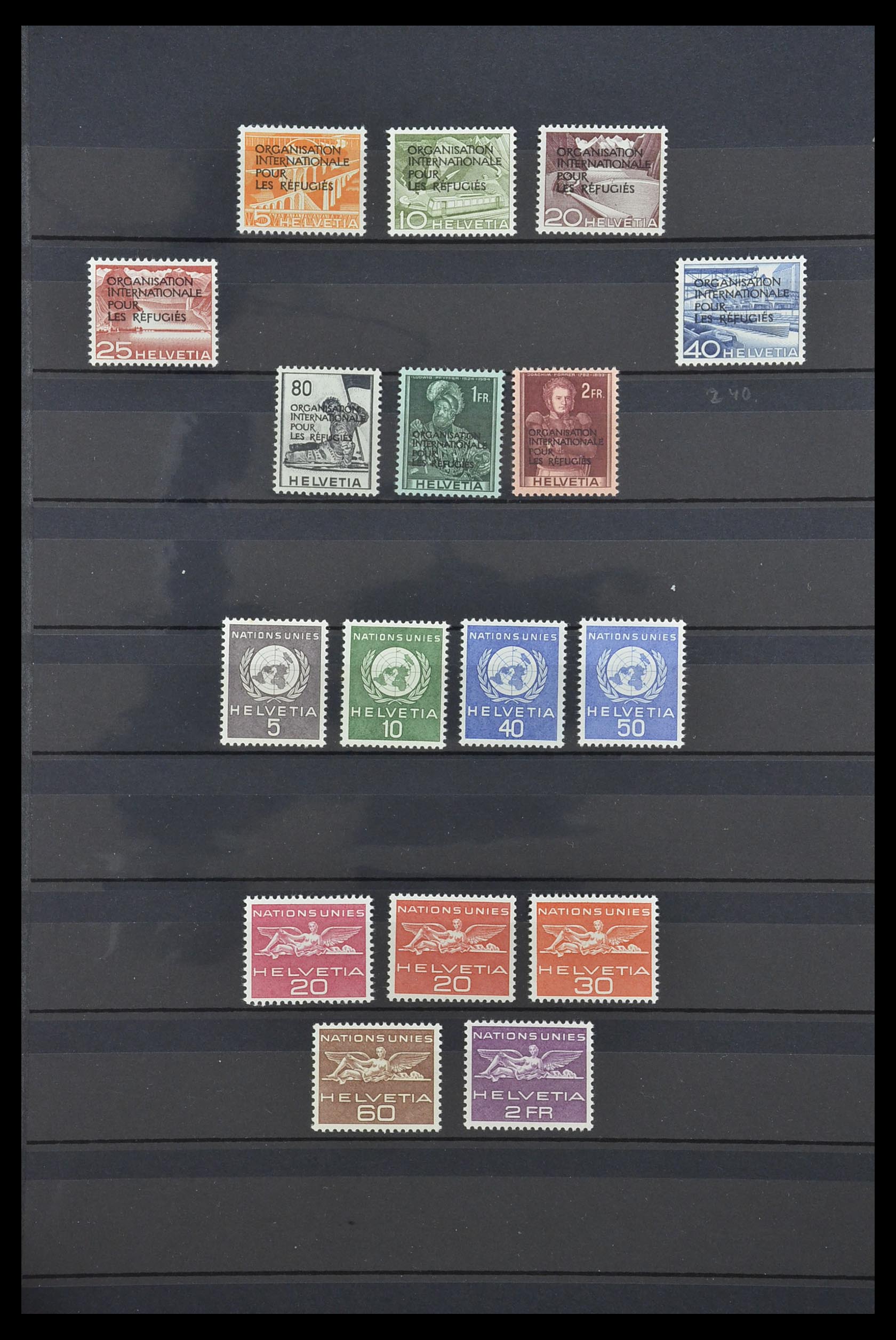 33720 013 - Stamp collection 33720 Switzerland service 1918-1973.