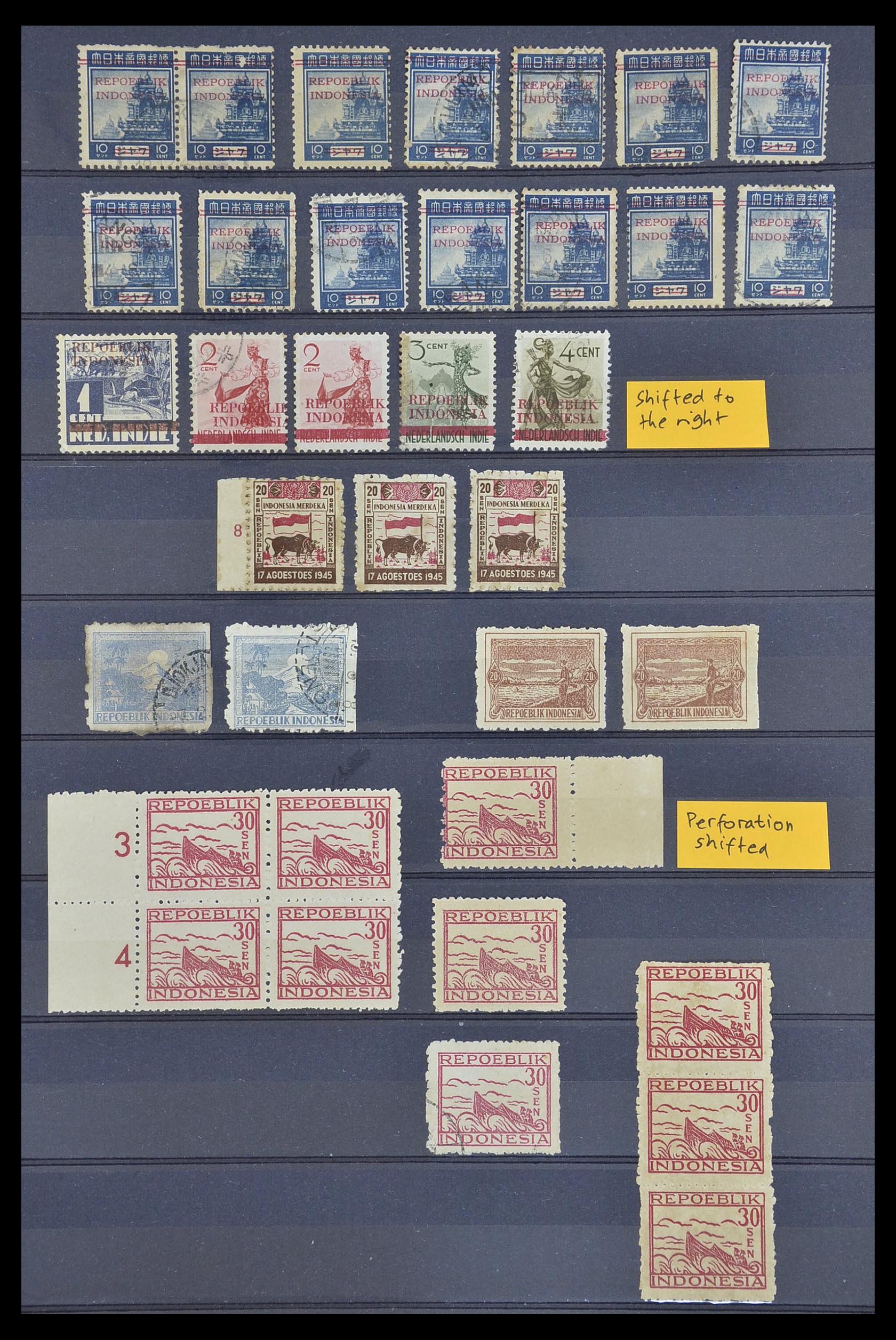 33722 003 - Stamp collection 33722 Japanese occupation Dutch east Indies and interim