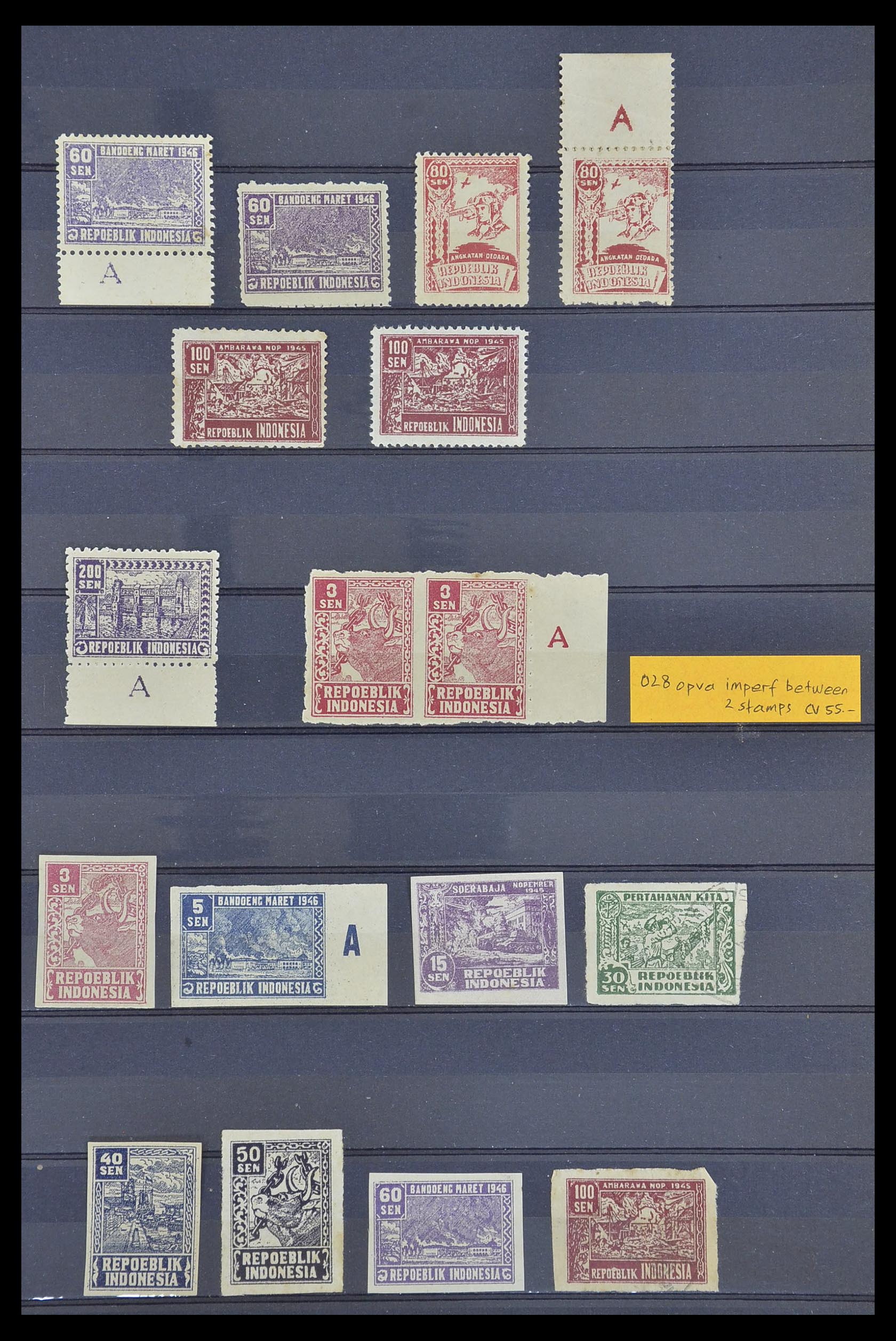 33722 005 - Stamp collection 33722 Japanese occupation Dutch east Indies and interim