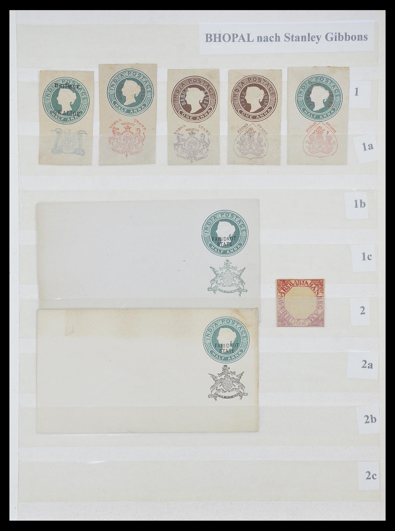 33723 001 - Postzegelverzameling 33723 India Staten 1870-1949.