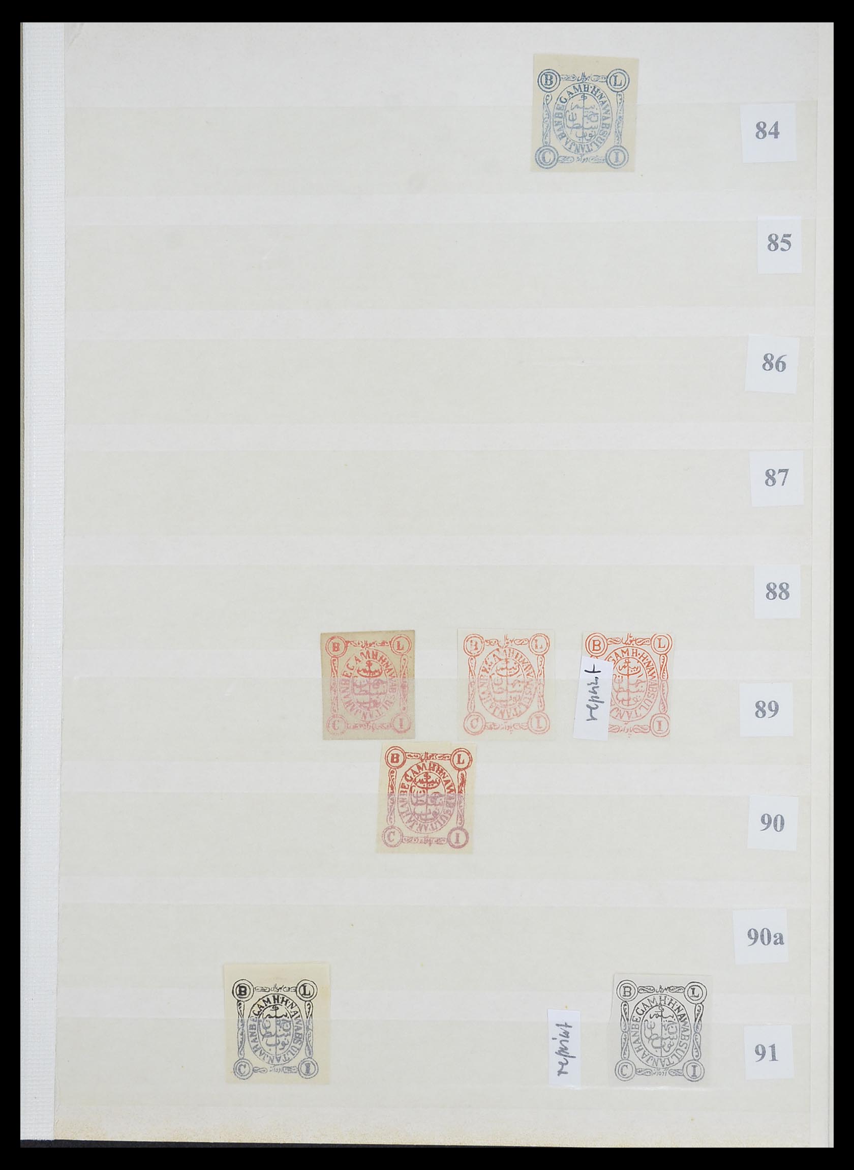 33723 021 - Postzegelverzameling 33723 India Staten 1870-1949.