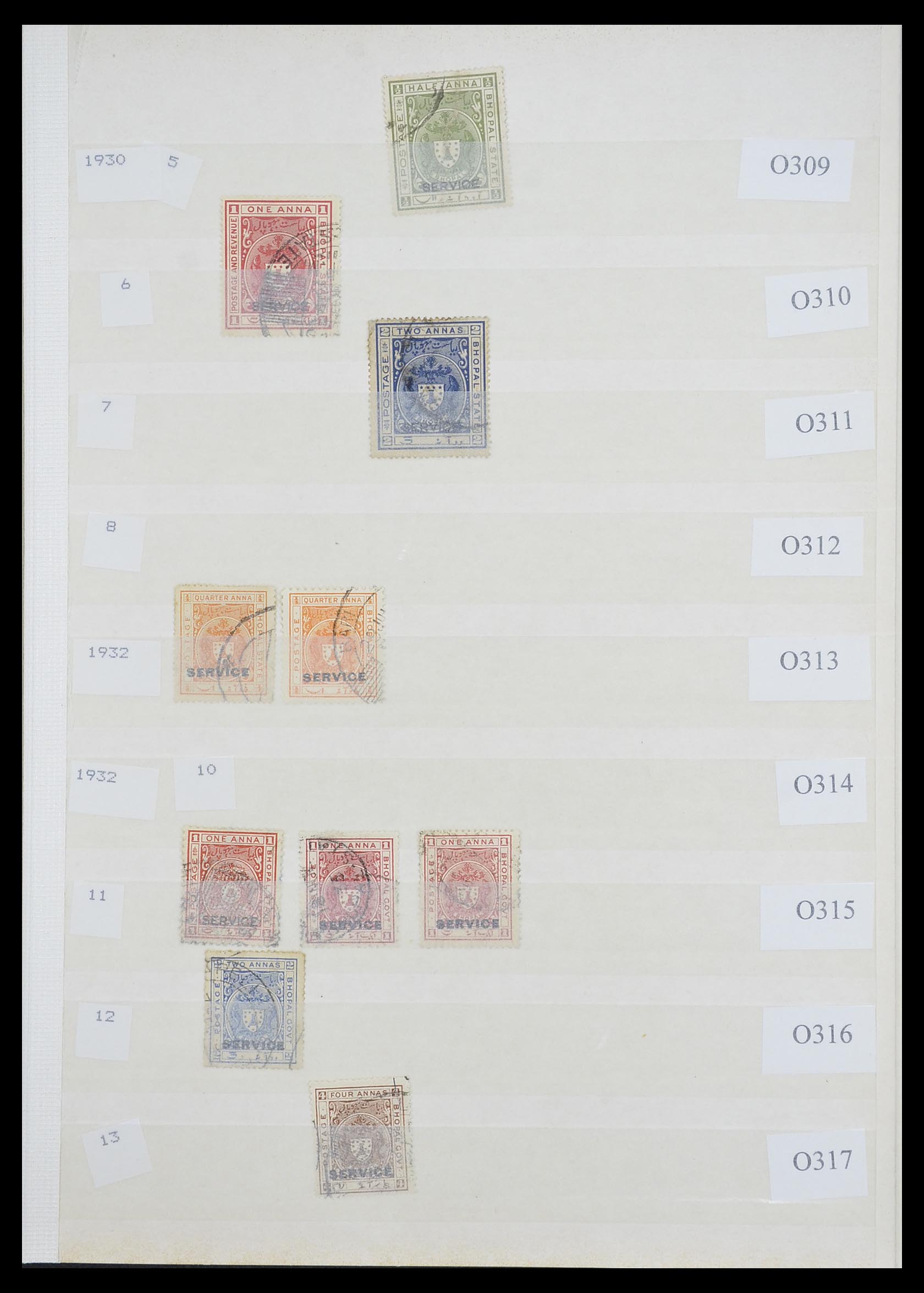 33723 024 - Postzegelverzameling 33723 India Staten 1870-1949.