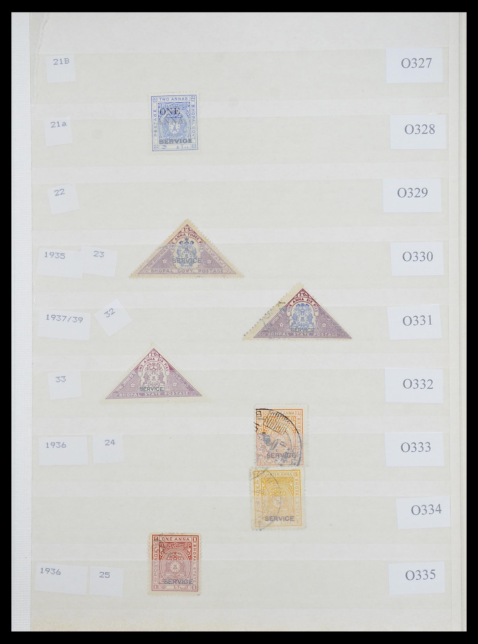 33723 025 - Postzegelverzameling 33723 India Staten 1870-1949.