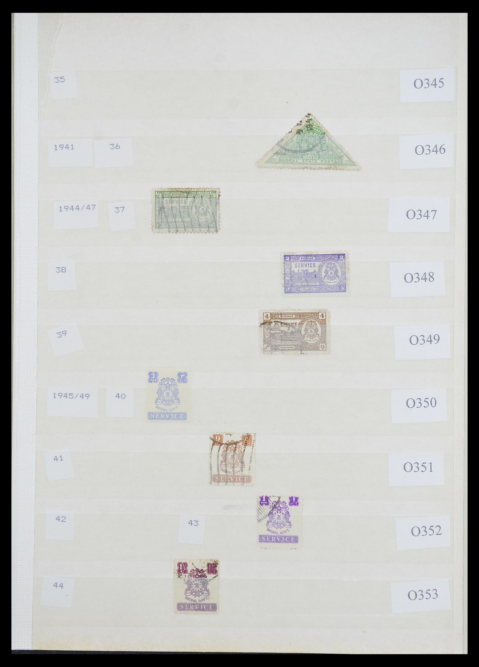 33723 027 - Postzegelverzameling 33723 India Staten 1870-1949.