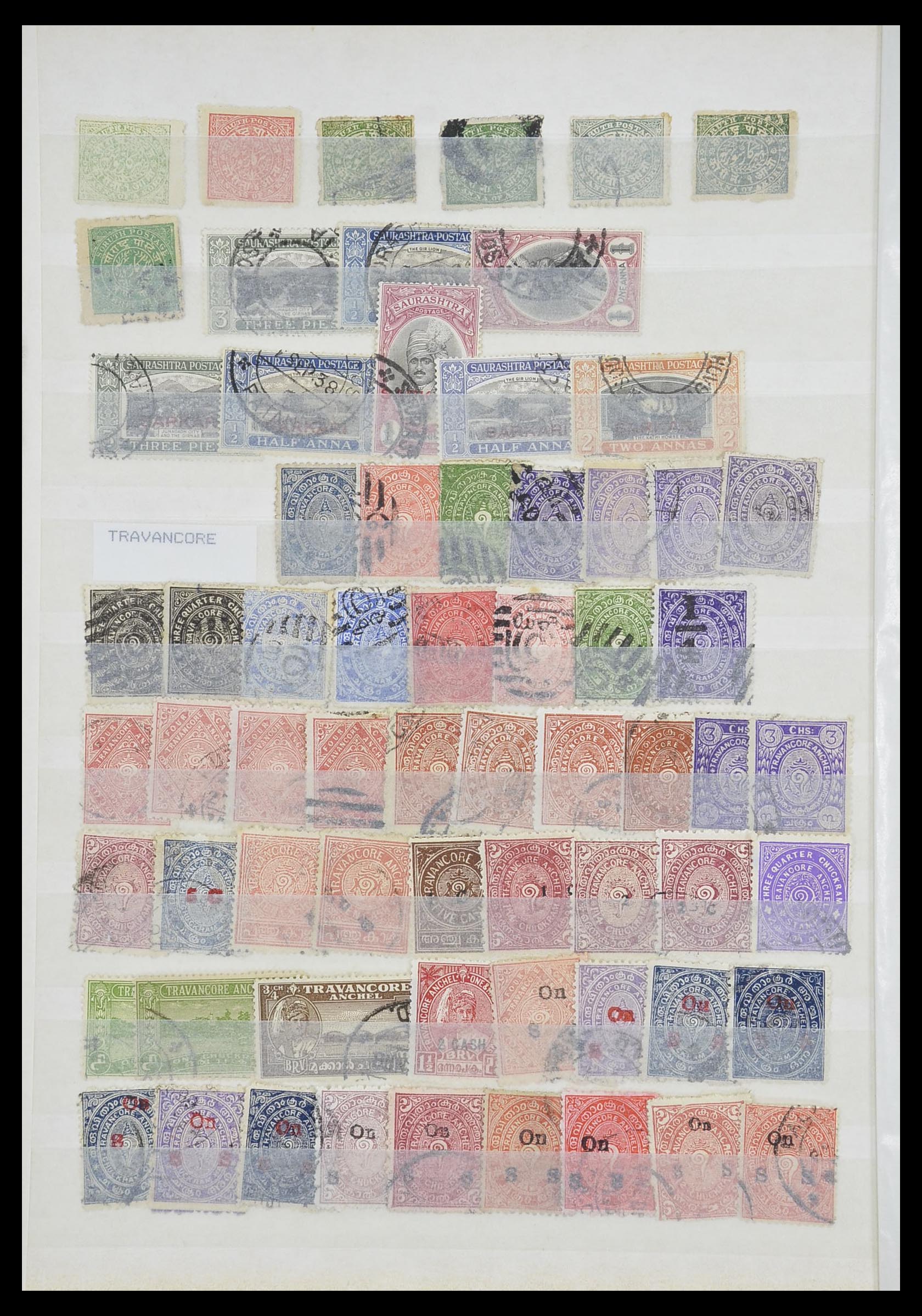 33723 032 - Postzegelverzameling 33723 India Staten 1870-1949.