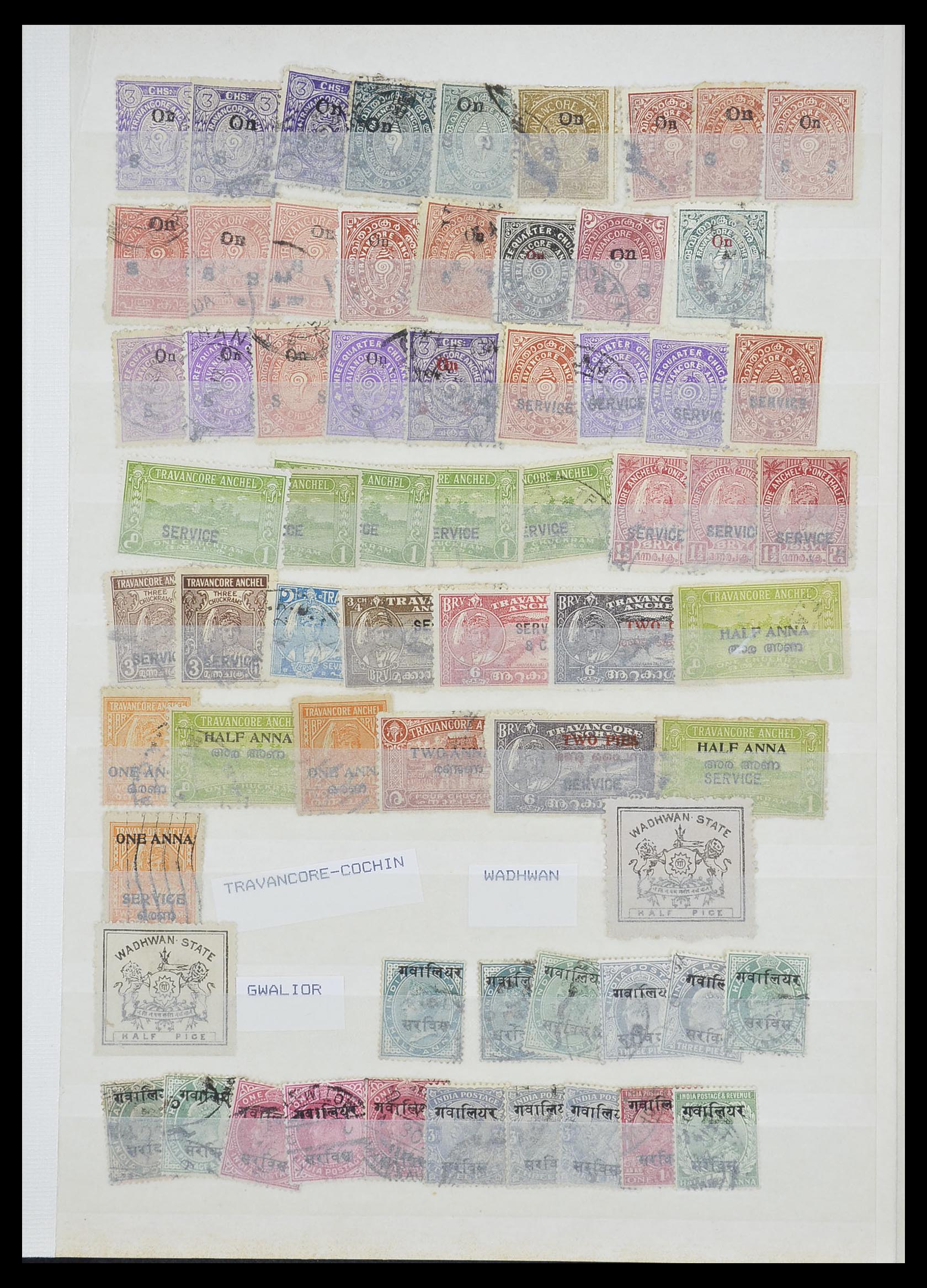 33723 033 - Postzegelverzameling 33723 India Staten 1870-1949.