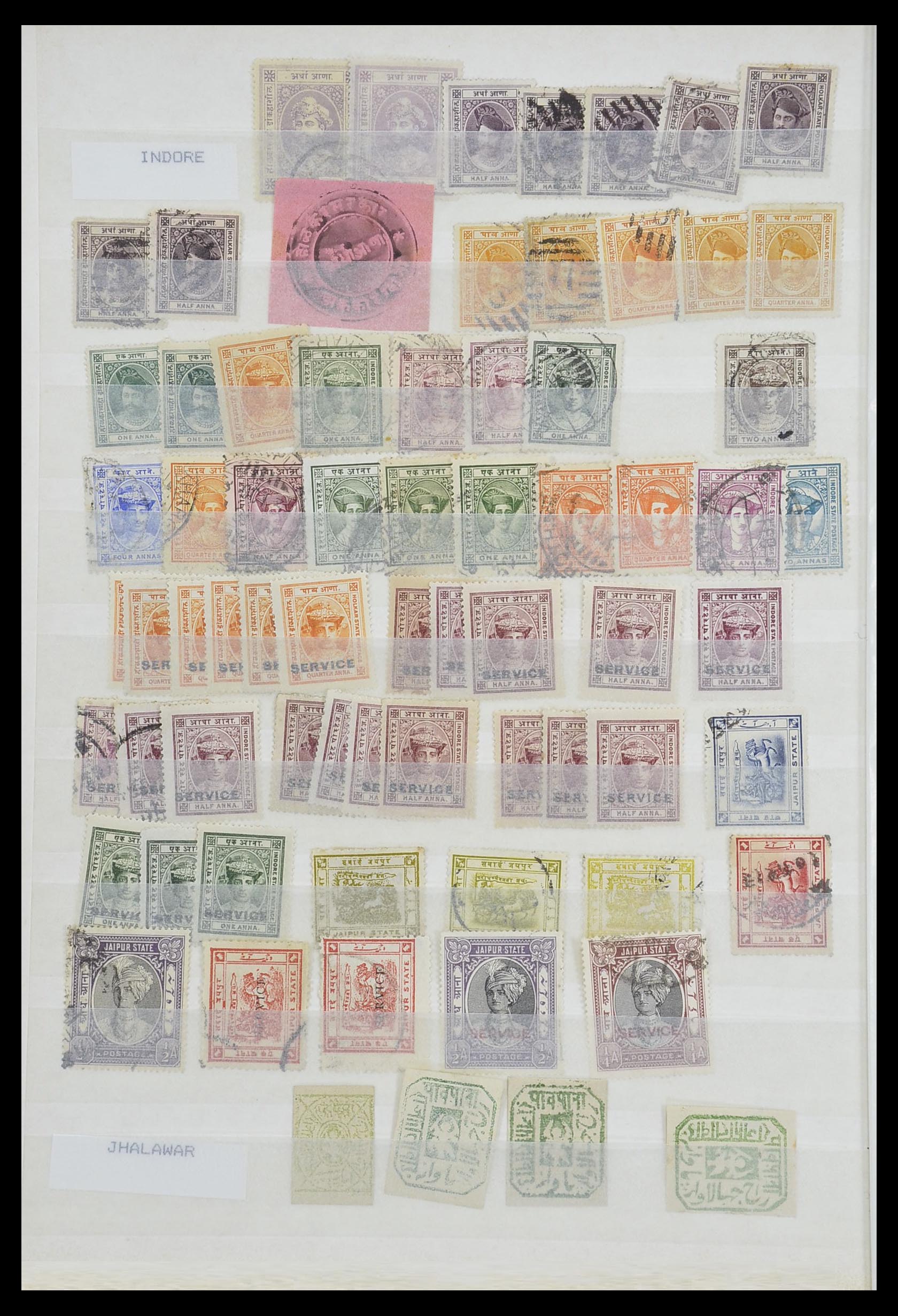 33723 036 - Postzegelverzameling 33723 India Staten 1870-1949.