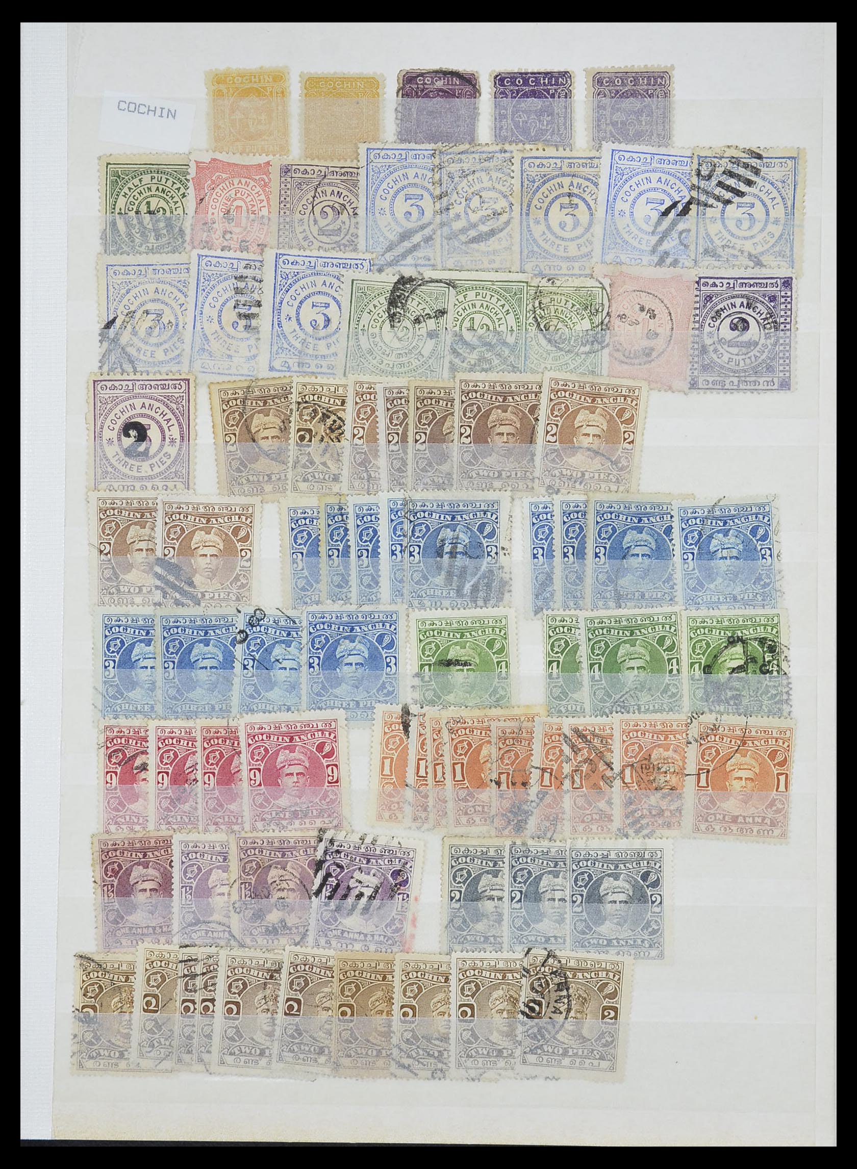 33723 039 - Postzegelverzameling 33723 India Staten 1870-1949.