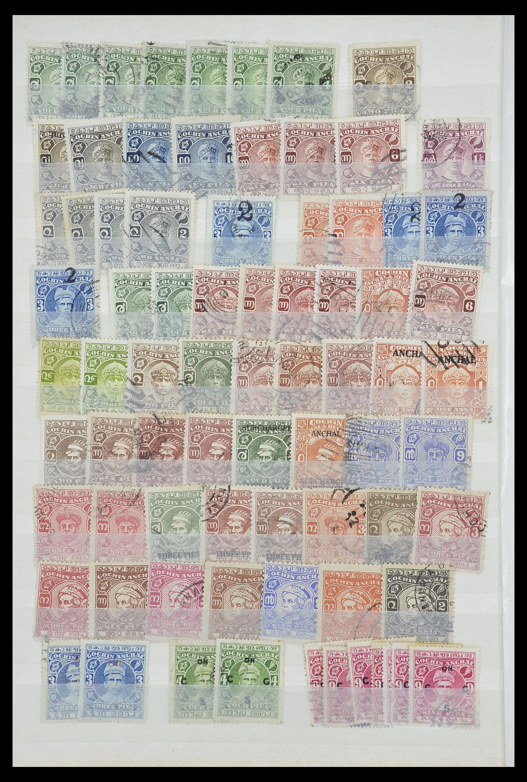 33723 040 - Postzegelverzameling 33723 India Staten 1870-1949.