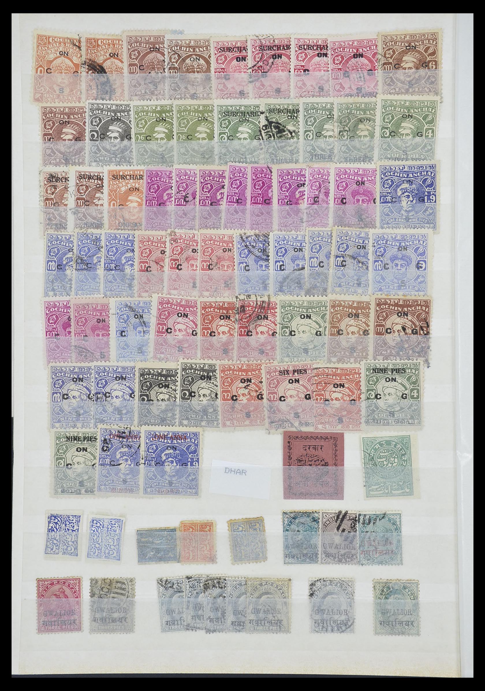 33723 042 - Postzegelverzameling 33723 India Staten 1870-1949.