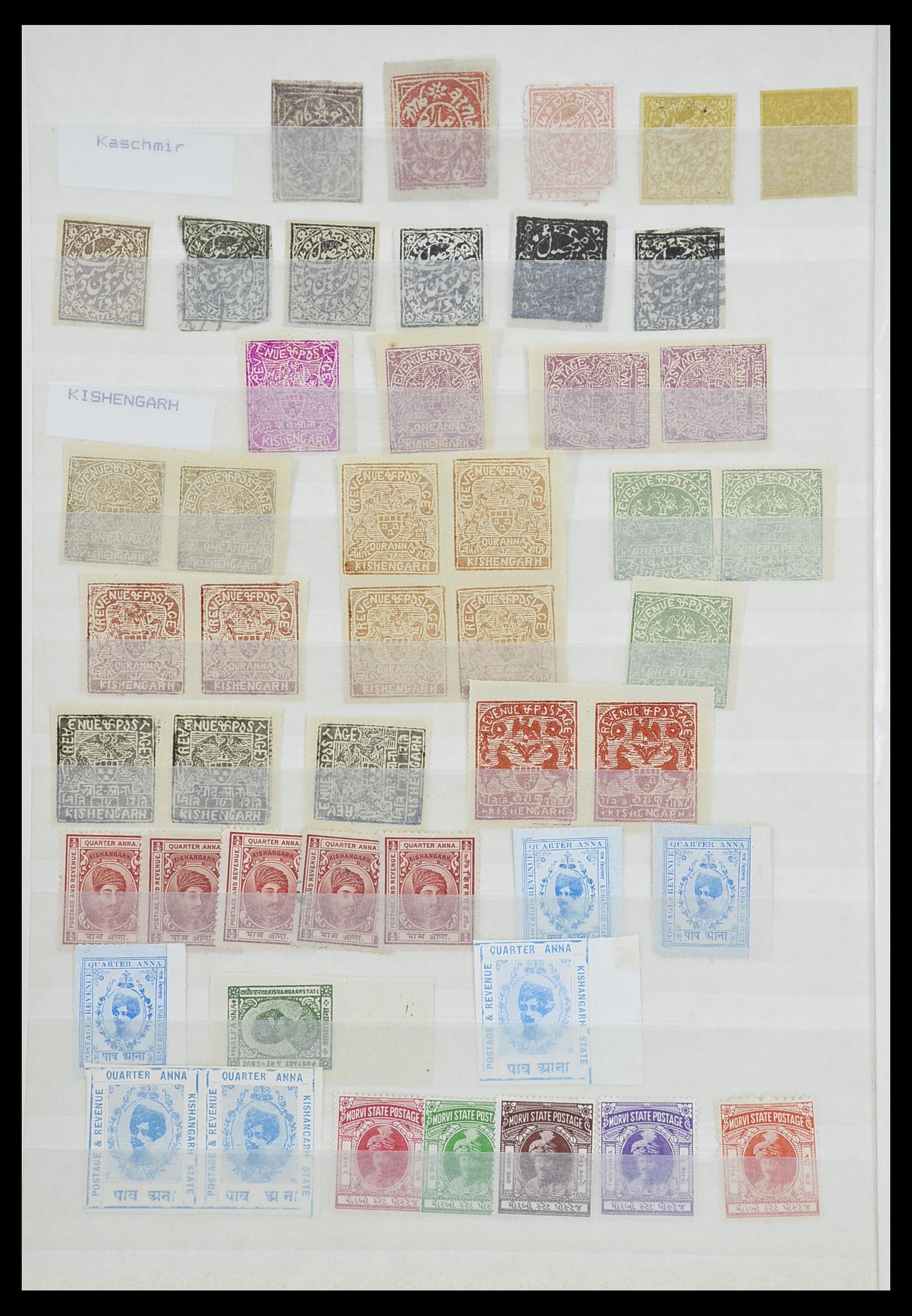 33723 044 - Postzegelverzameling 33723 India Staten 1870-1949.