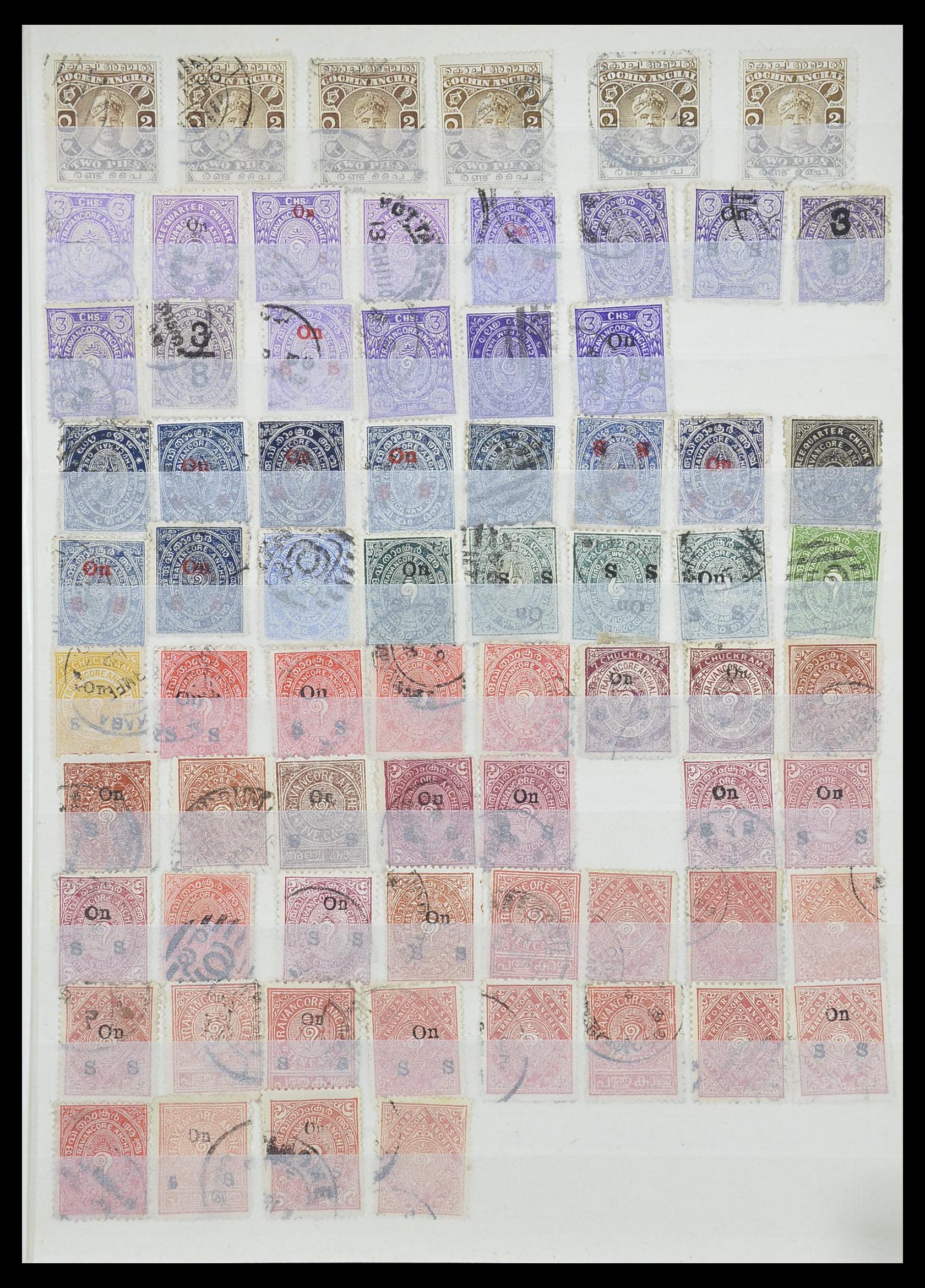 33723 081 - Postzegelverzameling 33723 India Staten 1870-1949.
