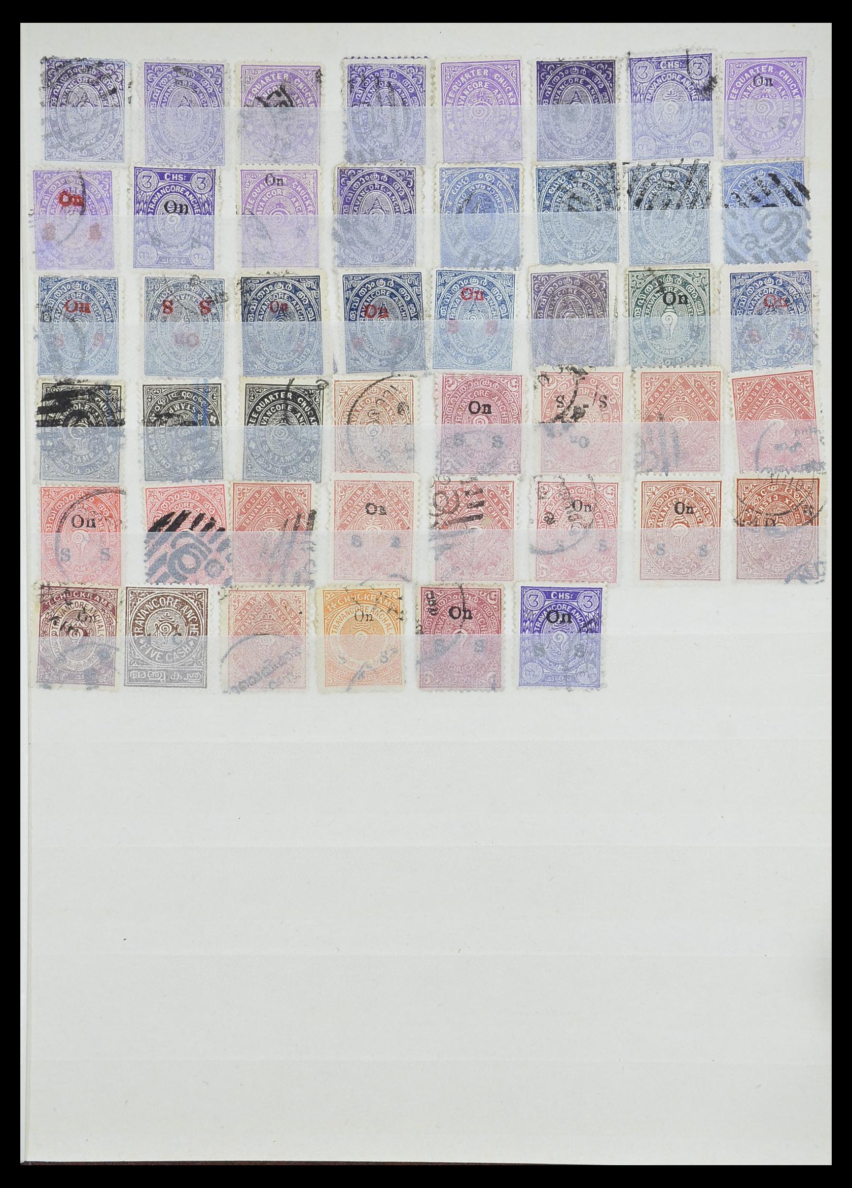 33723 082 - Postzegelverzameling 33723 India Staten 1870-1949.