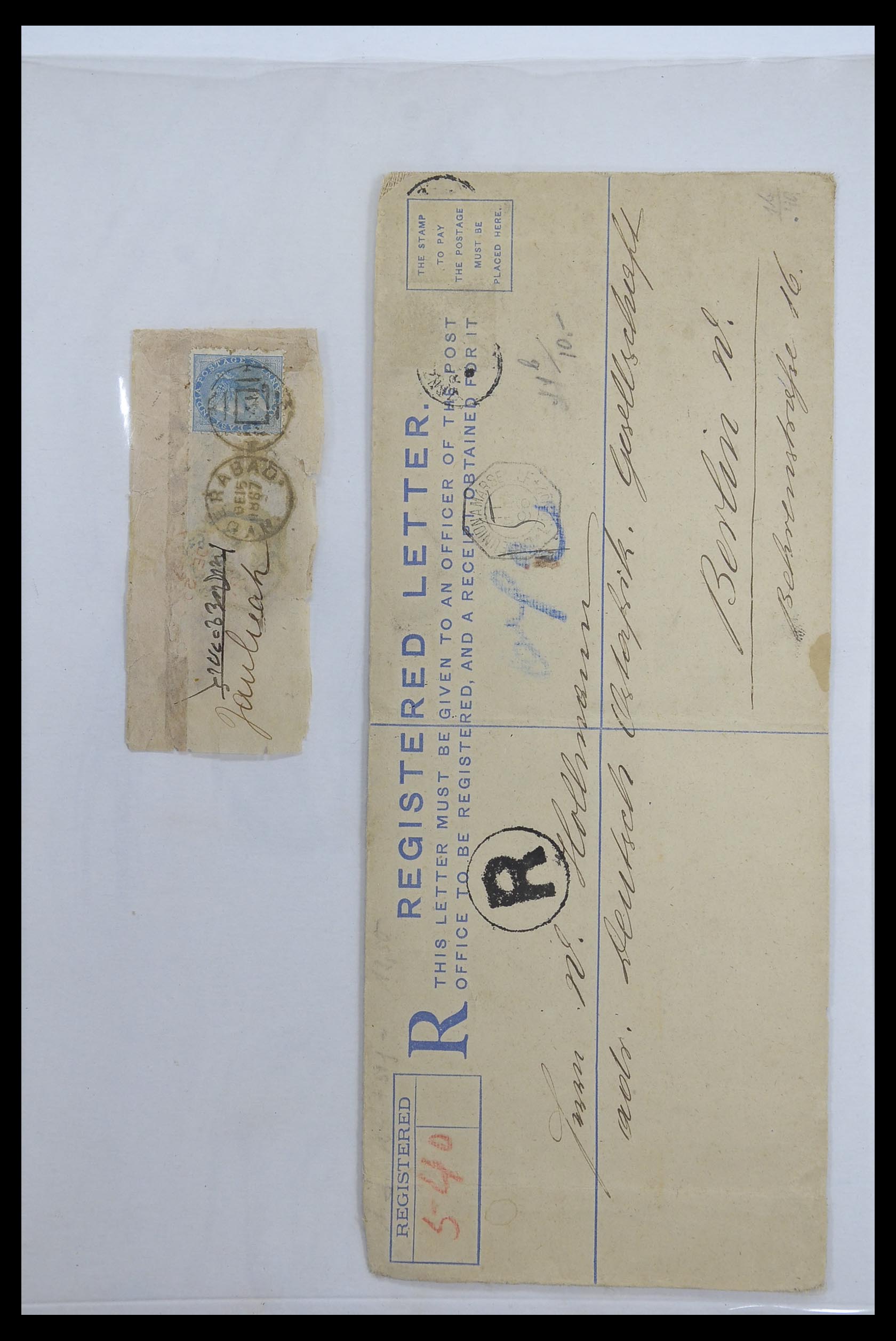 33724 001 - Postzegelverzameling 33724 India en staten brieven 1865-1949.