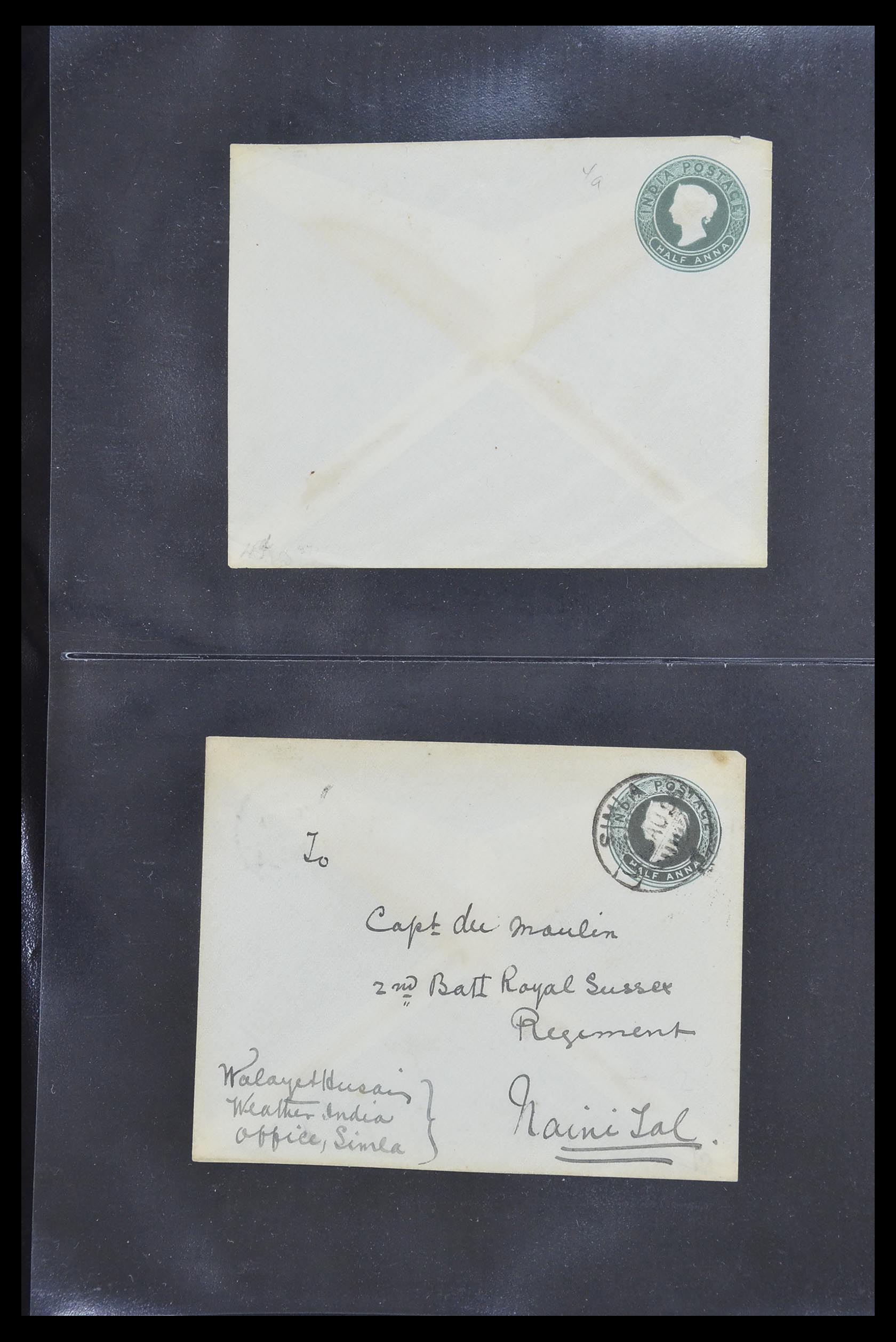 33724 007 - Postzegelverzameling 33724 India en staten brieven 1865-1949.
