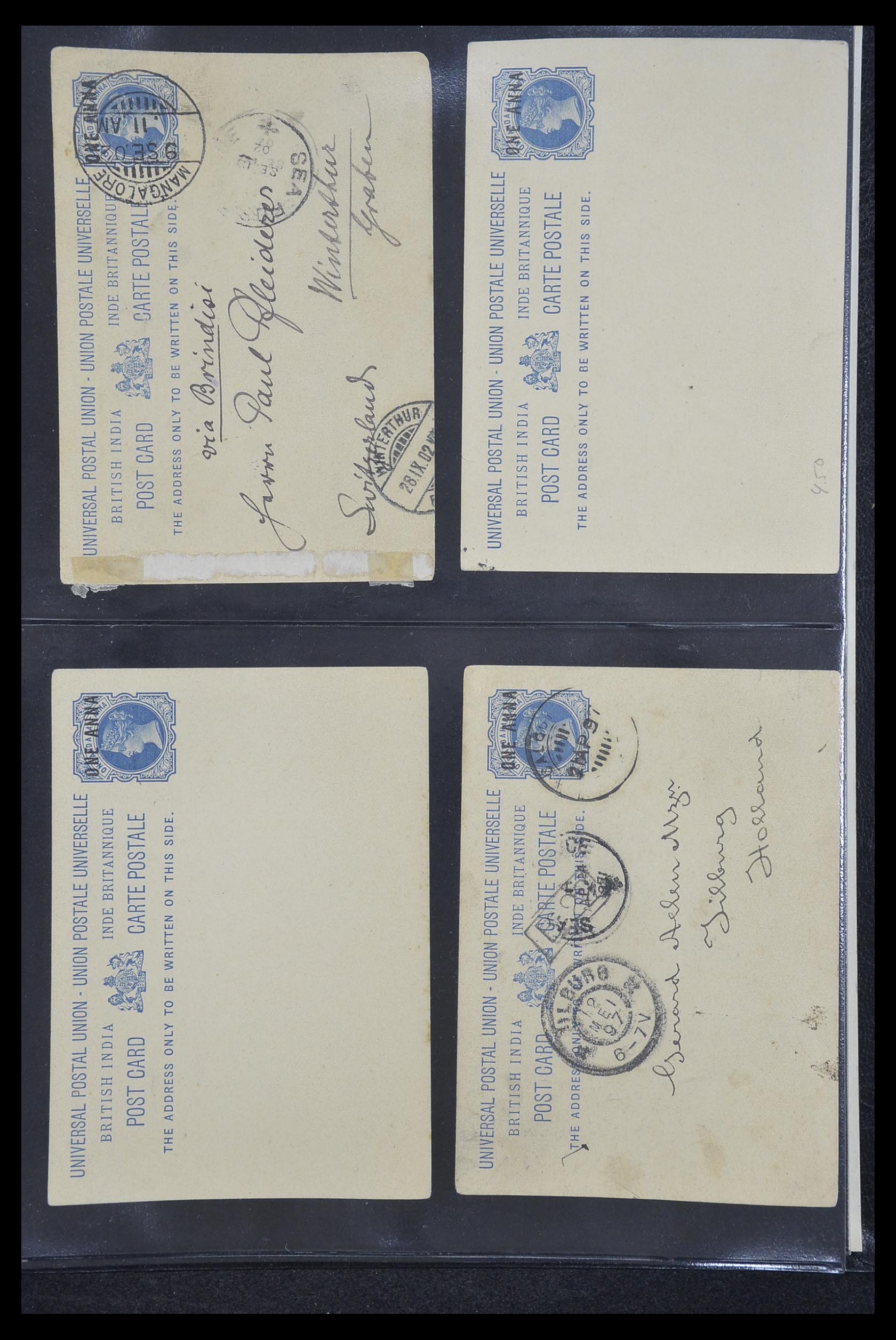 33724 016 - Postzegelverzameling 33724 India en staten brieven 1865-1949.