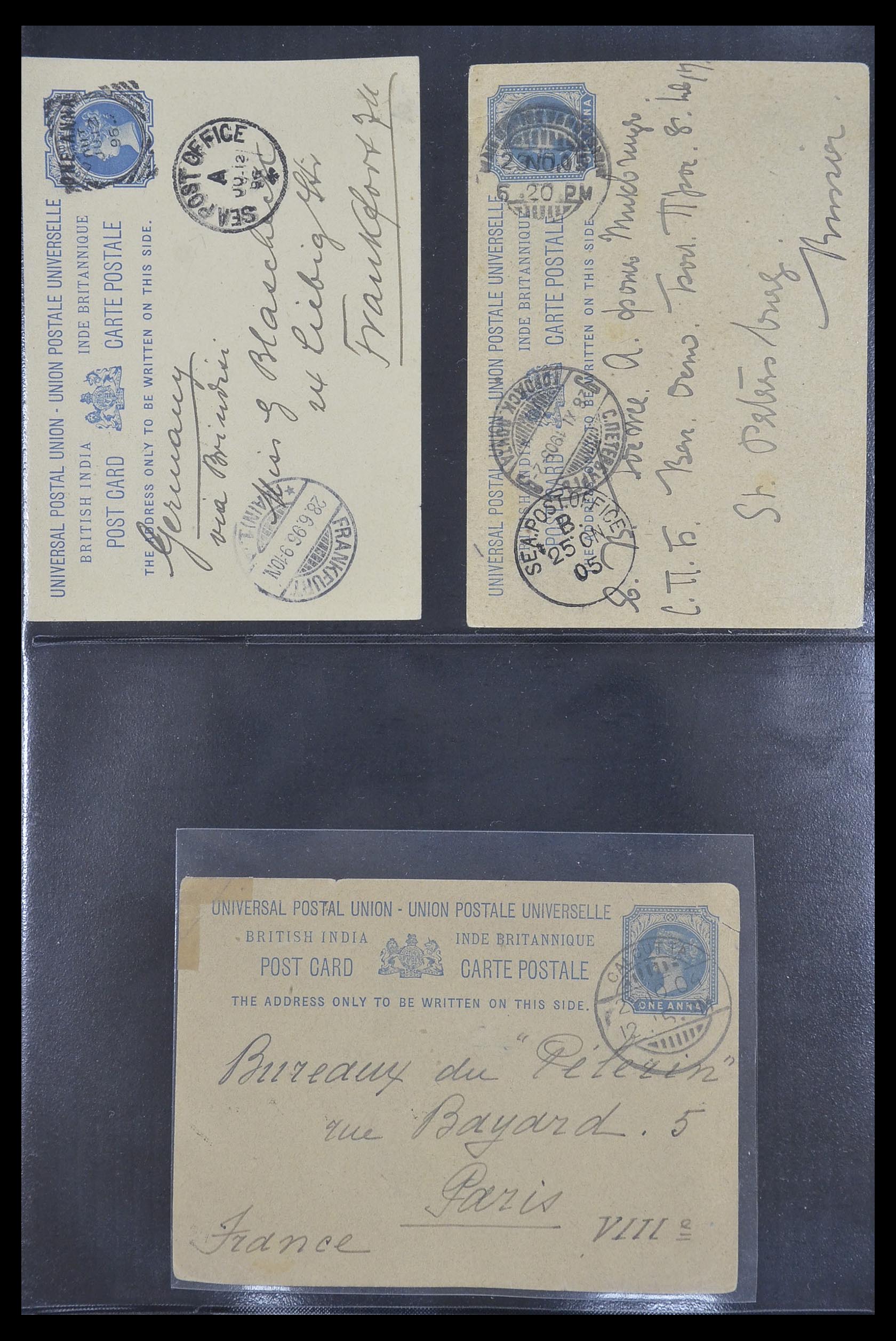 33724 017 - Postzegelverzameling 33724 India en staten brieven 1865-1949.