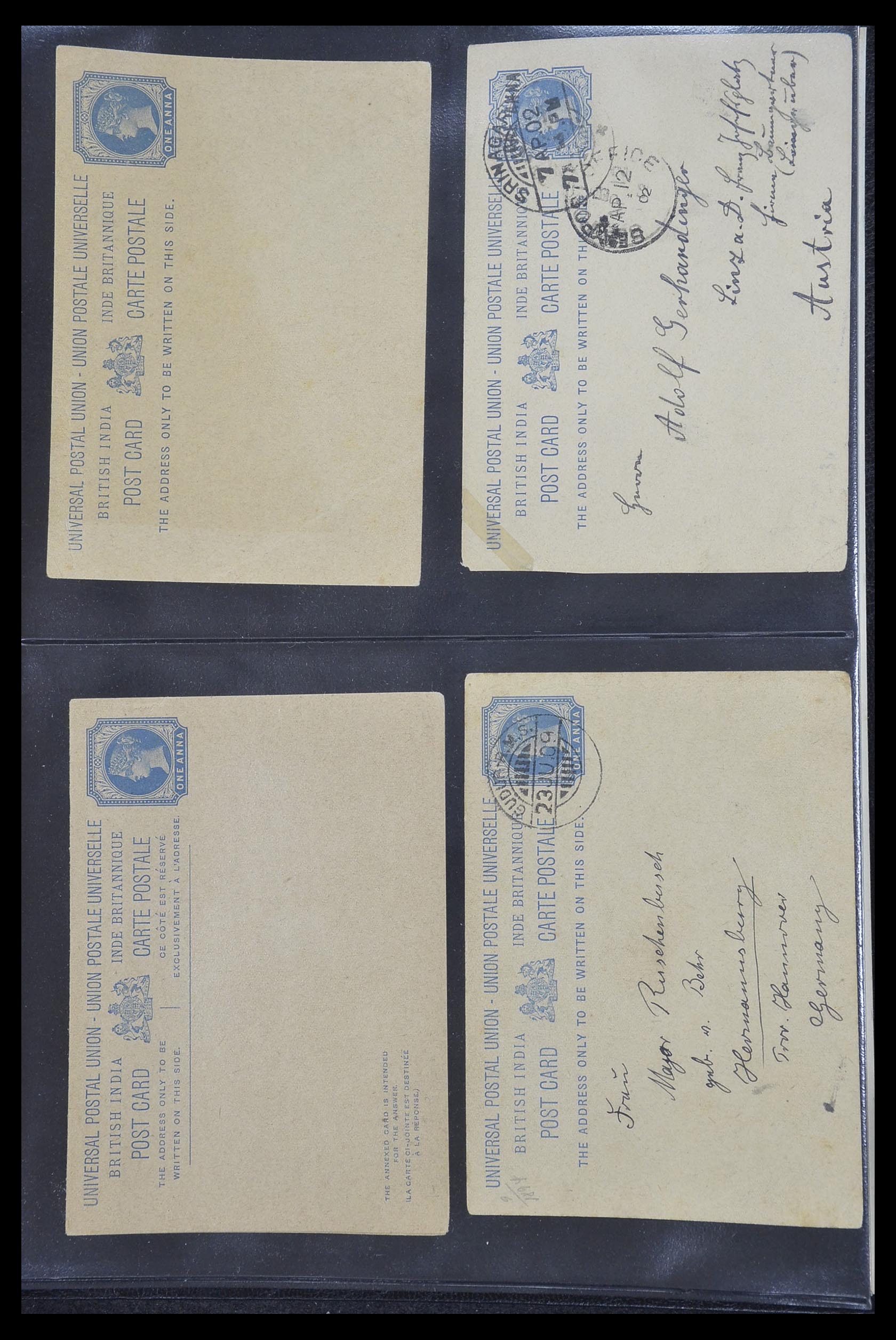 33724 018 - Postzegelverzameling 33724 India en staten brieven 1865-1949.