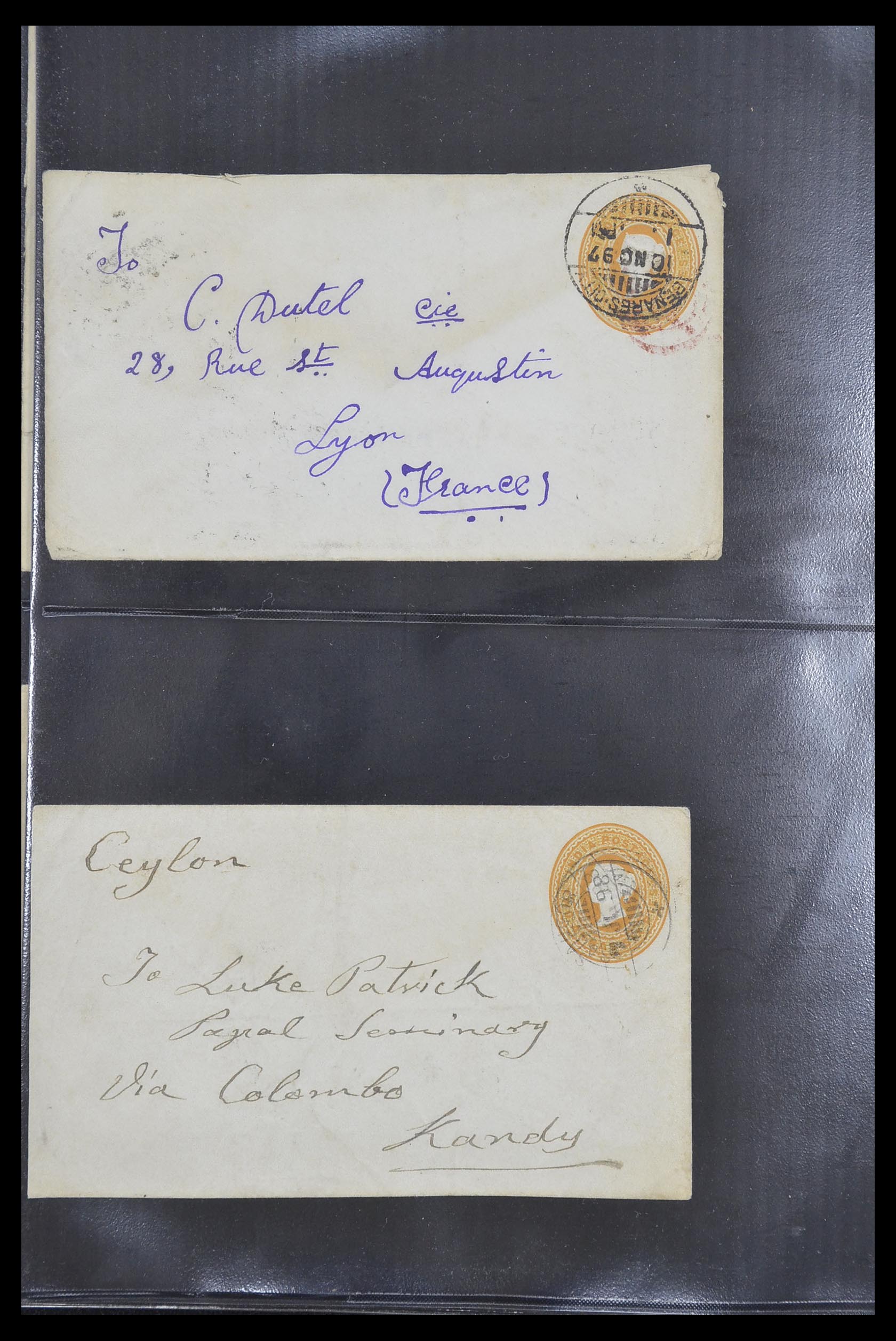 33724 021 - Postzegelverzameling 33724 India en staten brieven 1865-1949.