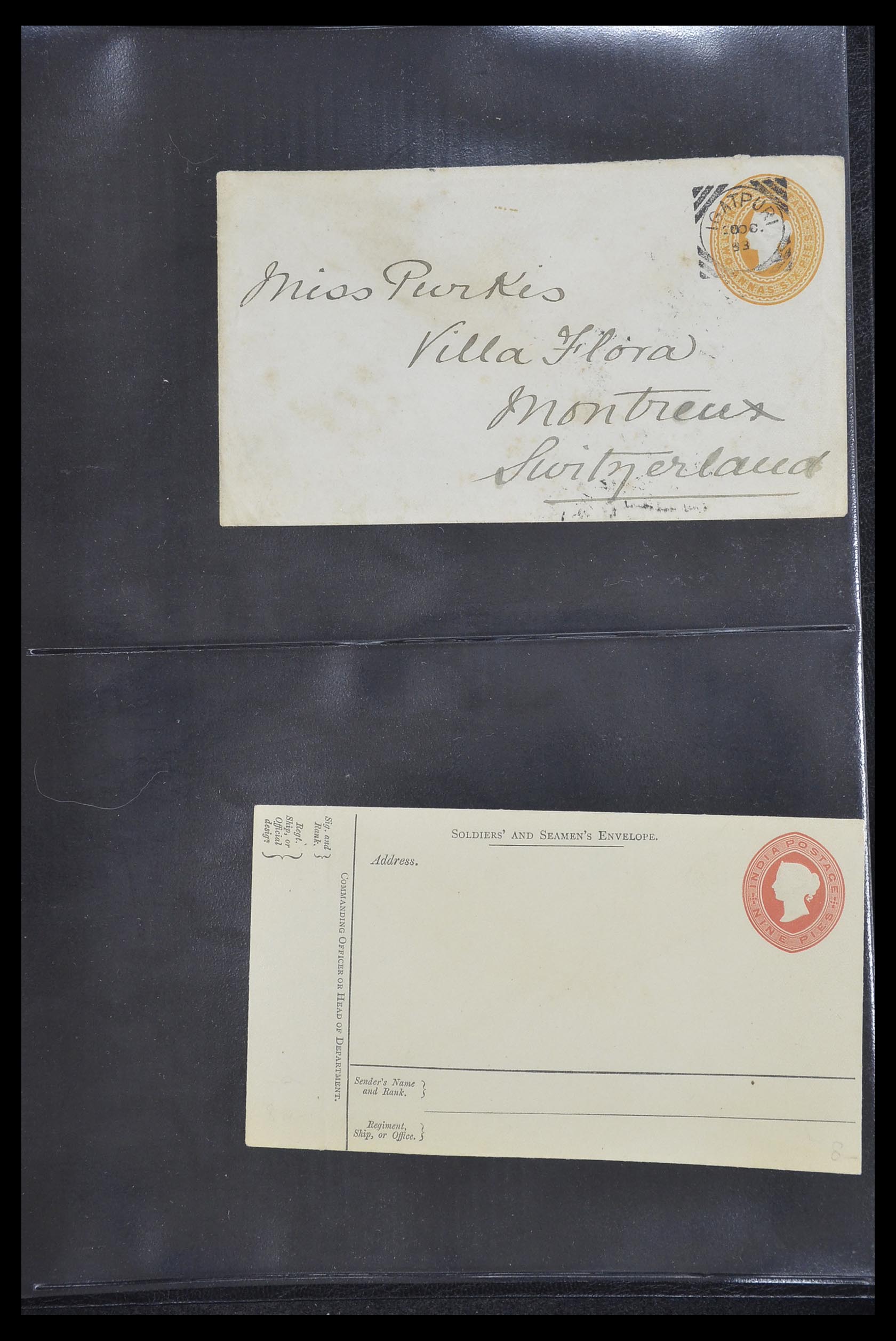 33724 022 - Postzegelverzameling 33724 India en staten brieven 1865-1949.