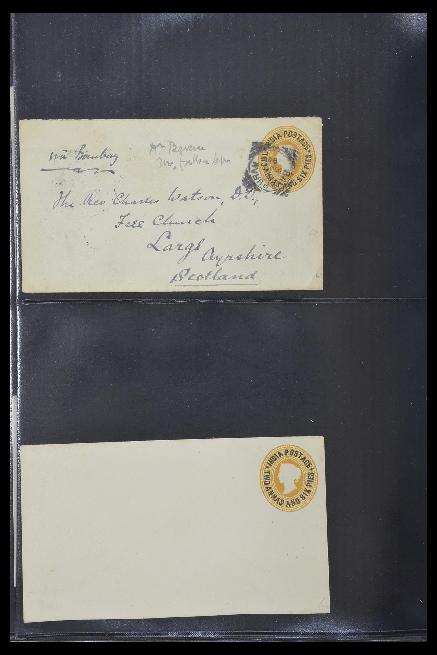 33724 023 - Postzegelverzameling 33724 India en staten brieven 1865-1949.