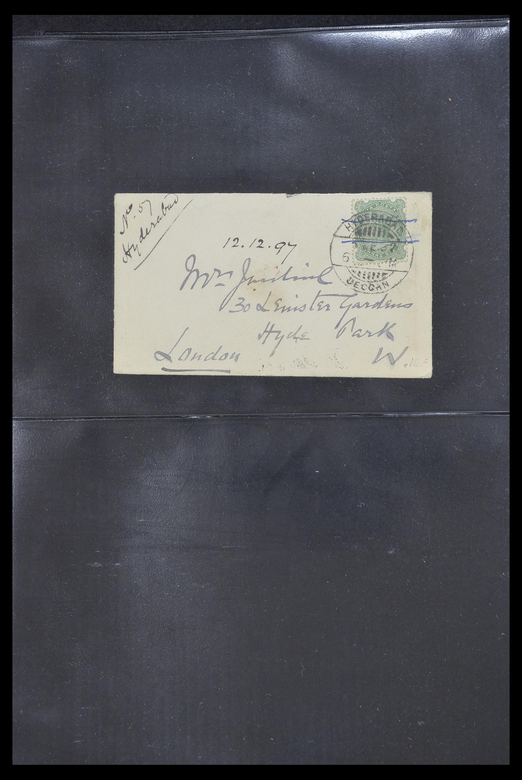 33724 024 - Postzegelverzameling 33724 India en staten brieven 1865-1949.