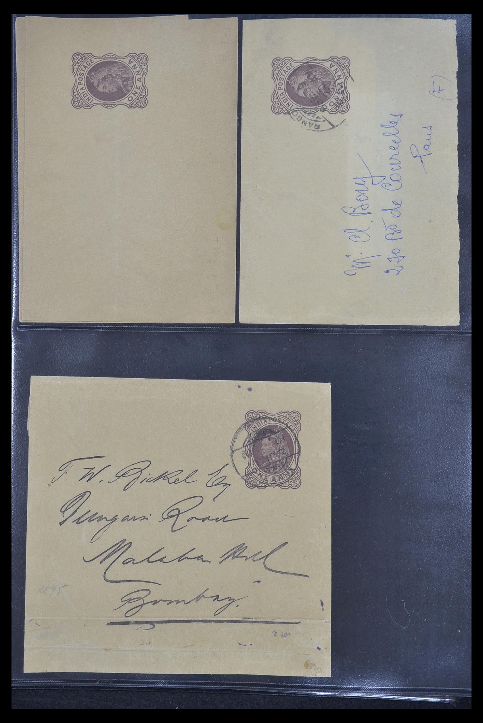 33724 026 - Postzegelverzameling 33724 India en staten brieven 1865-1949.