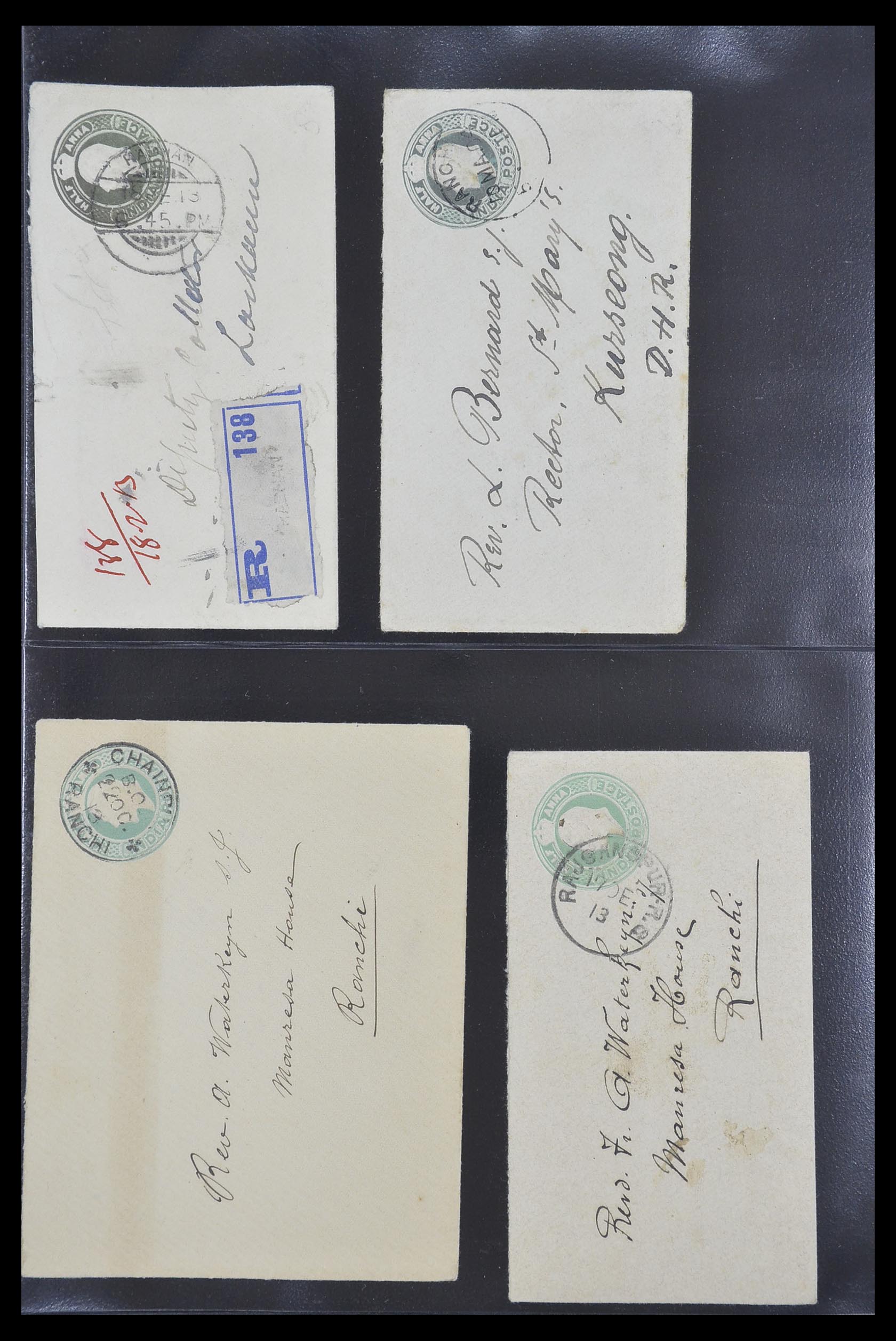 33724 032 - Postzegelverzameling 33724 India en staten brieven 1865-1949.