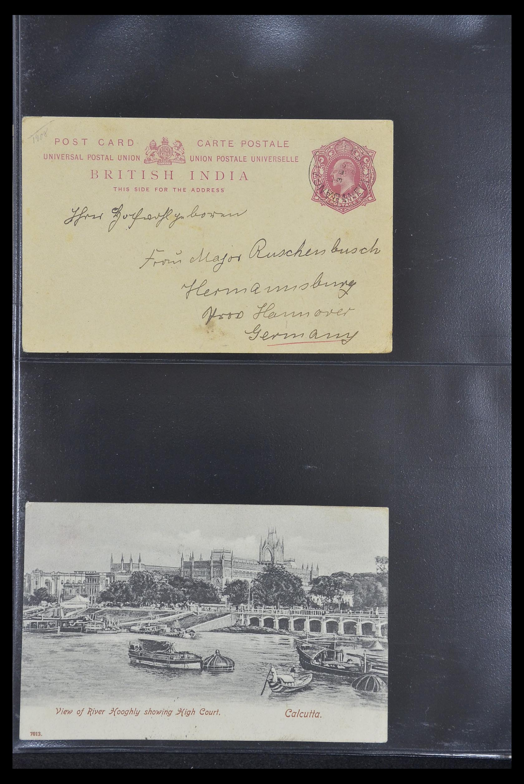33724 036 - Postzegelverzameling 33724 India en staten brieven 1865-1949.