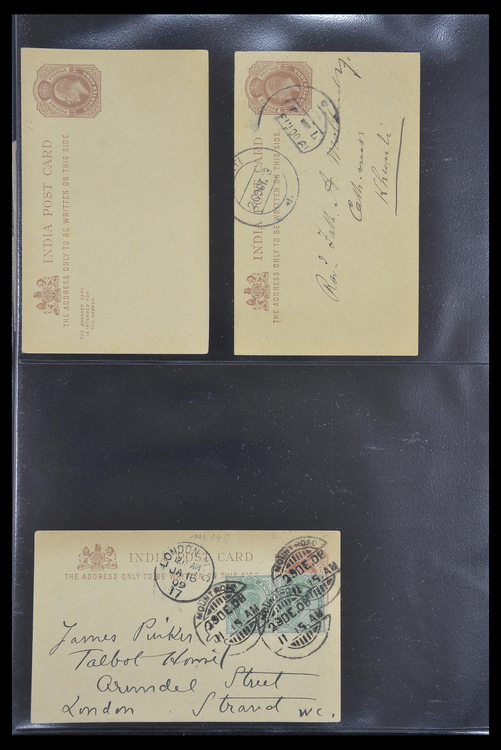 33724 038 - Postzegelverzameling 33724 India en staten brieven 1865-1949.