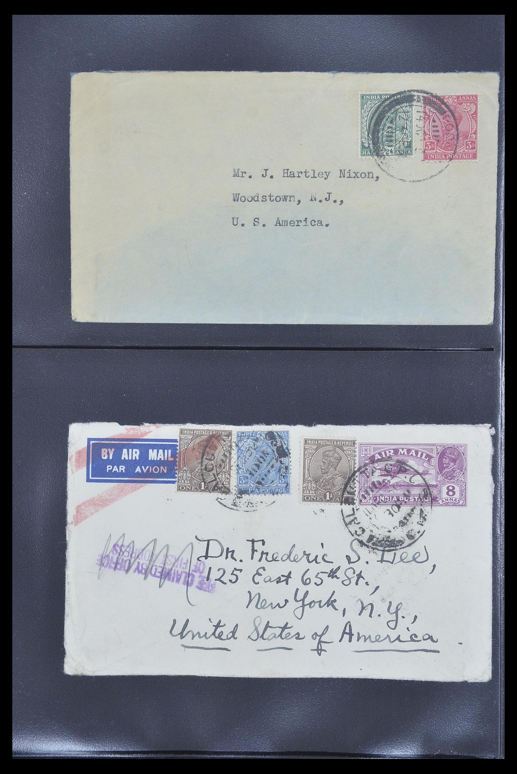 33724 051 - Postzegelverzameling 33724 India en staten brieven 1865-1949.