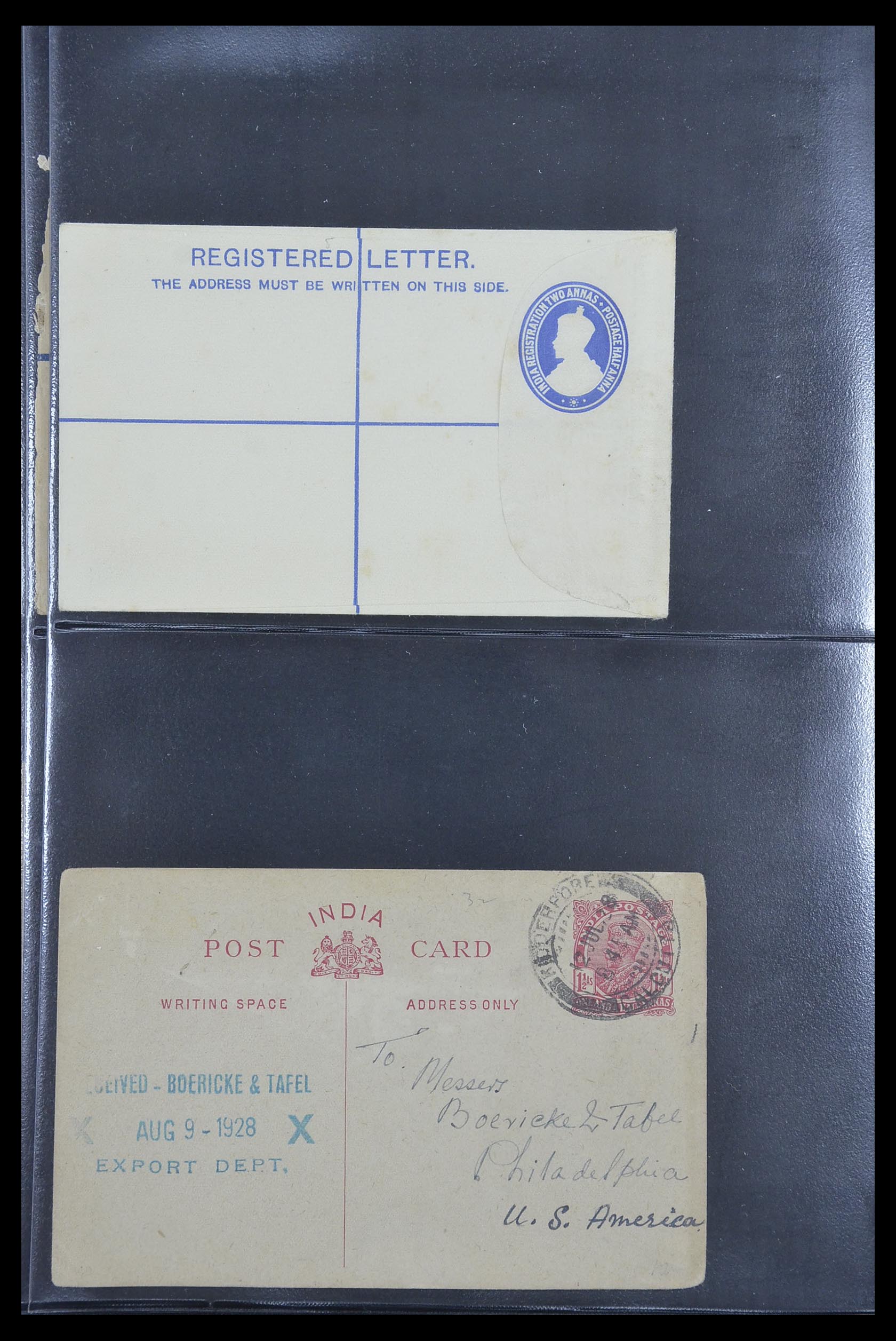 33724 066 - Postzegelverzameling 33724 India en staten brieven 1865-1949.