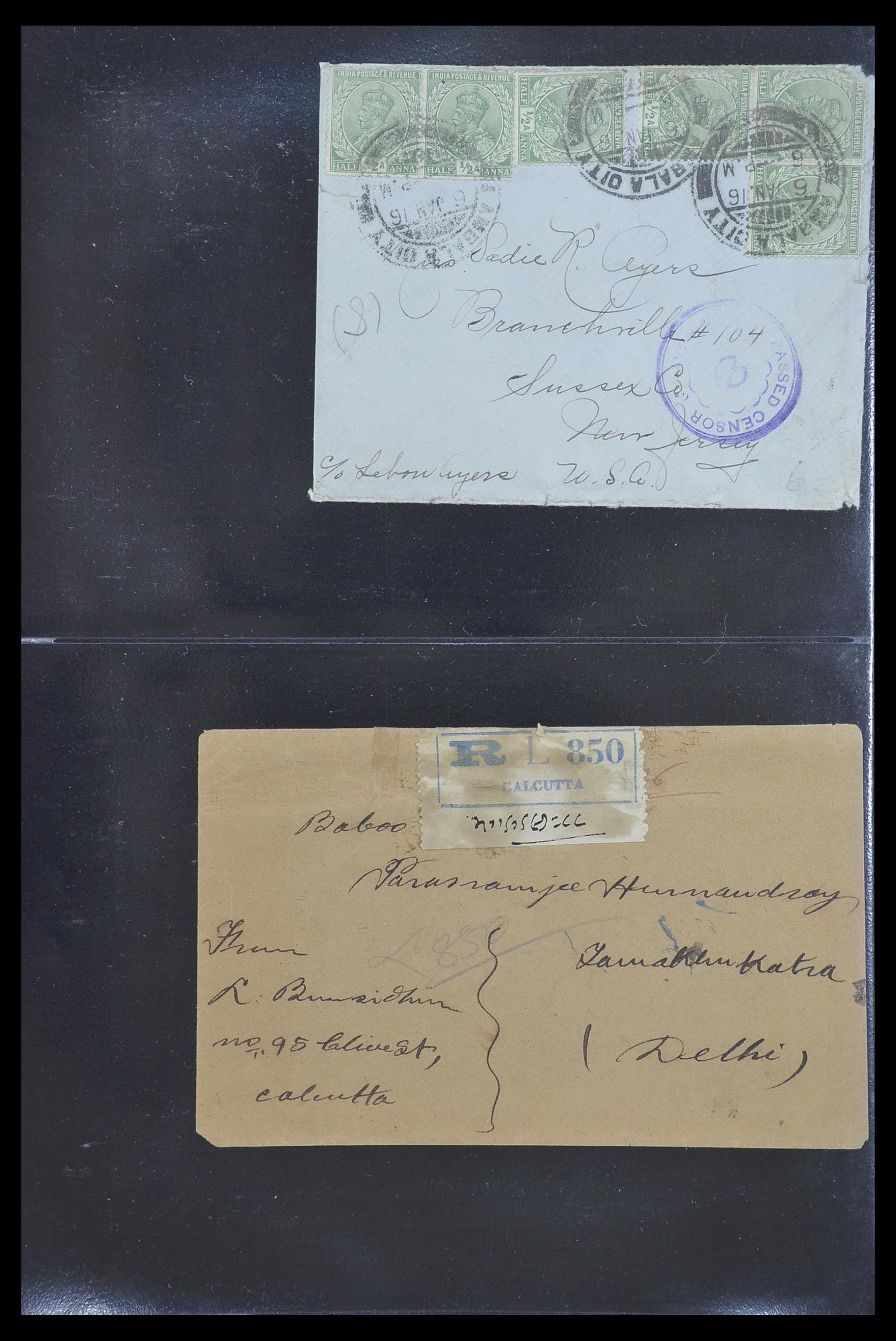 33724 067 - Postzegelverzameling 33724 India en staten brieven 1865-1949.
