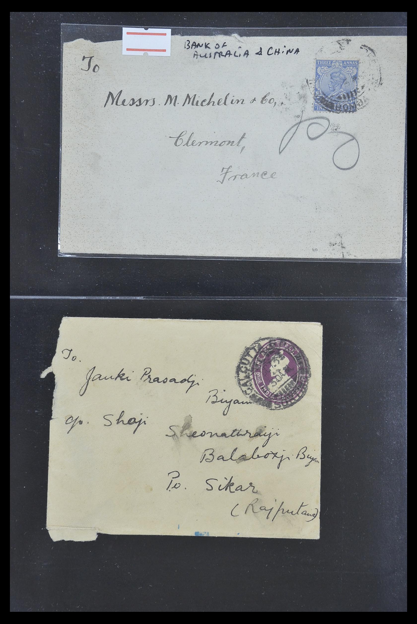 33724 073 - Postzegelverzameling 33724 India en staten brieven 1865-1949.