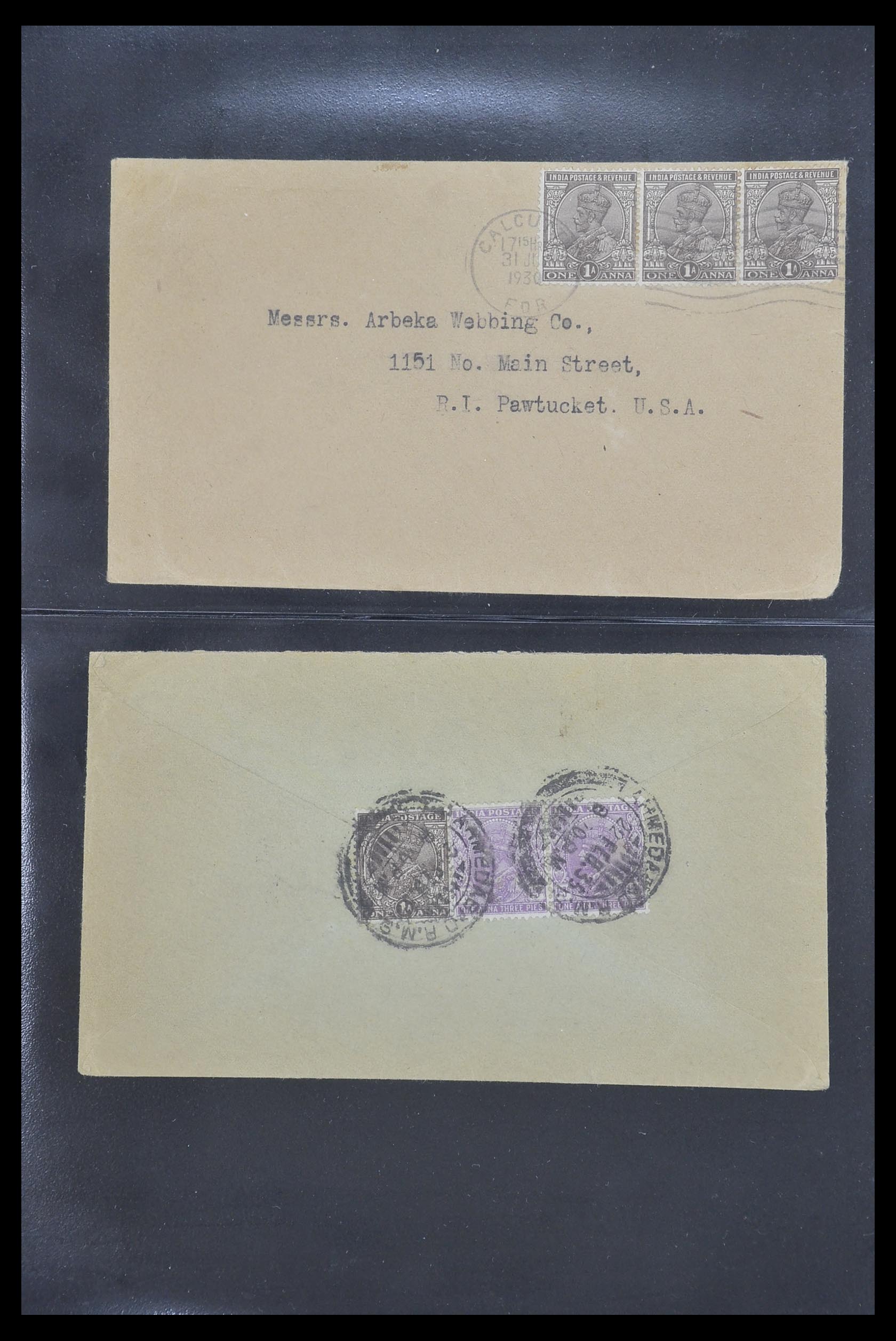 33724 075 - Postzegelverzameling 33724 India en staten brieven 1865-1949.